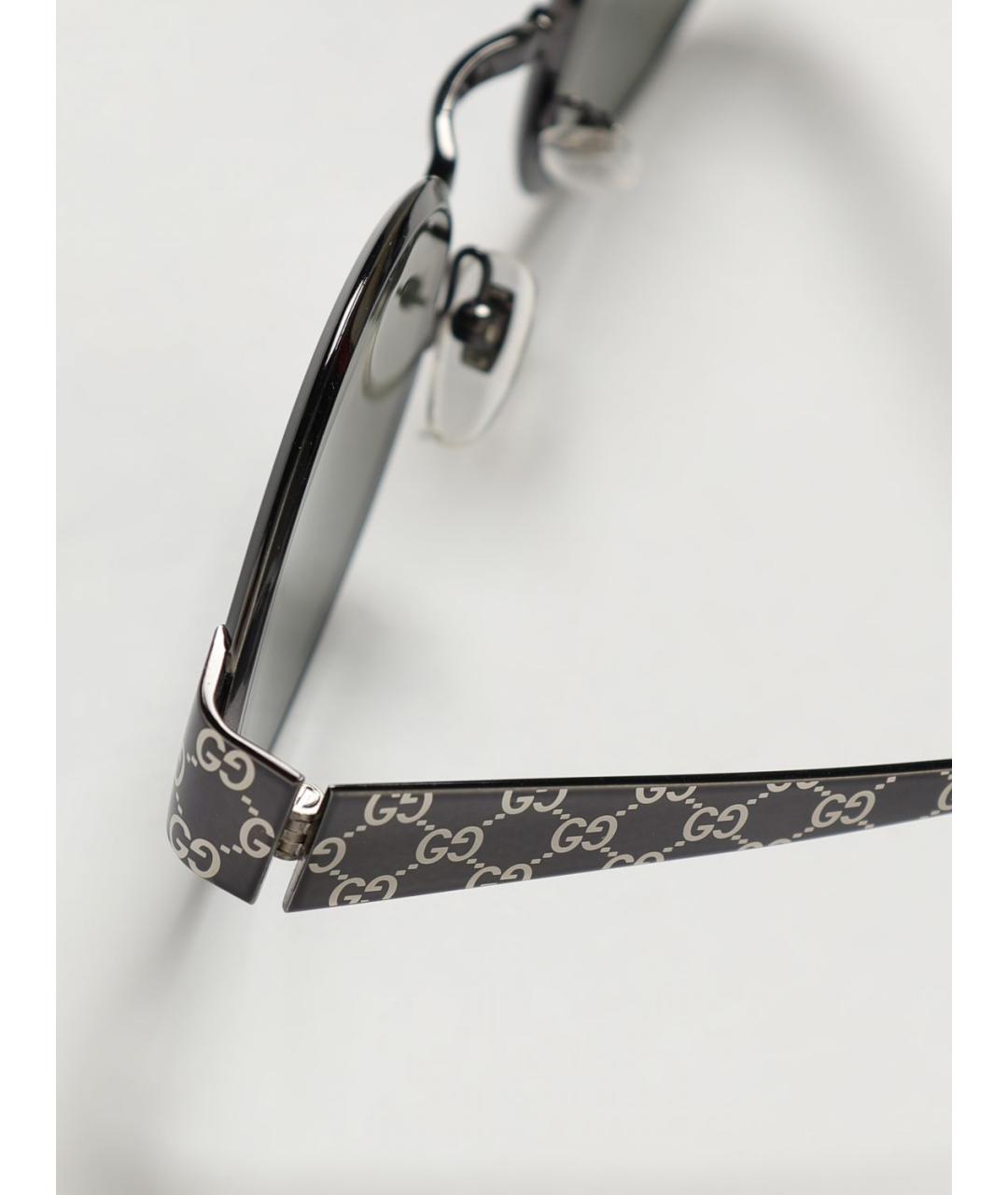 GUCCI Серые металлические солнцезащитные очки, фото 4