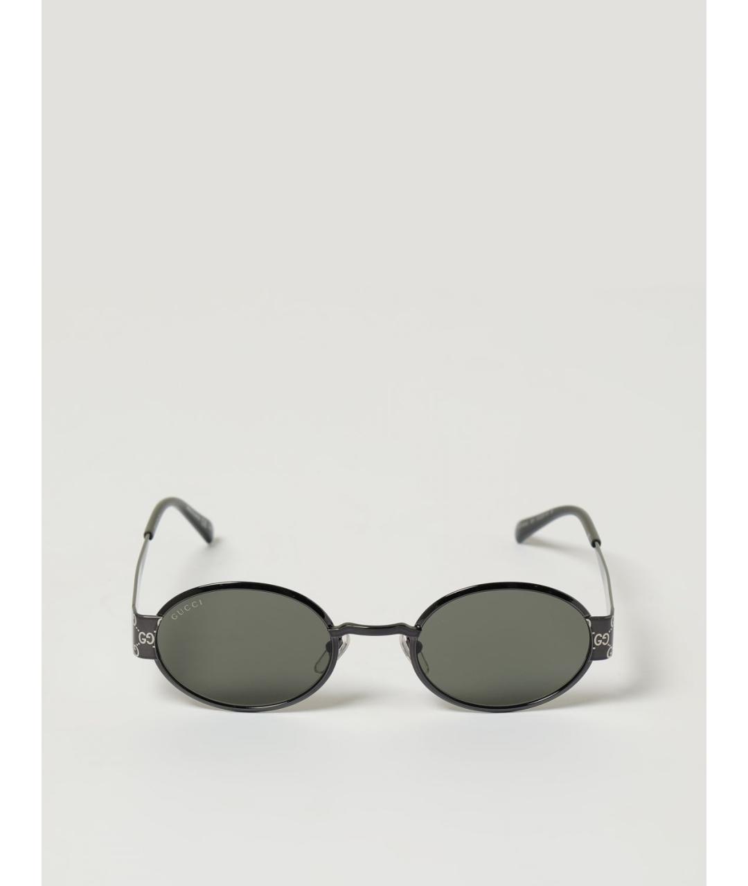 GUCCI Серые металлические солнцезащитные очки, фото 2