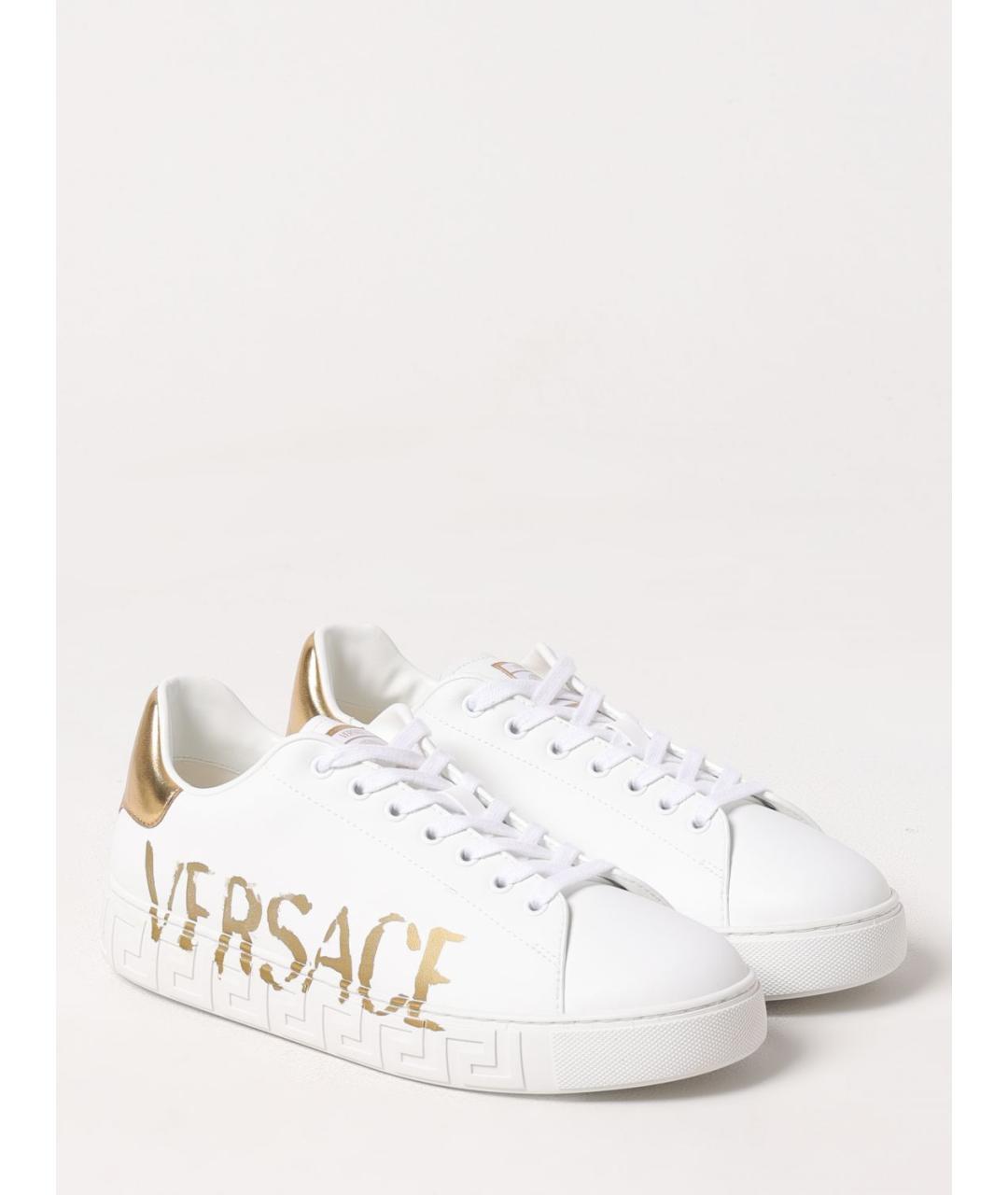 VERSACE Белые низкие кроссовки / кеды, фото 2