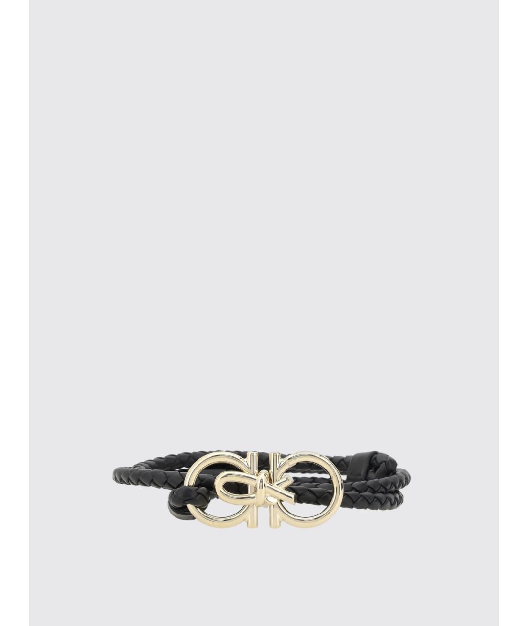 FERRAGAMO Черный кожаный ремень, фото 4
