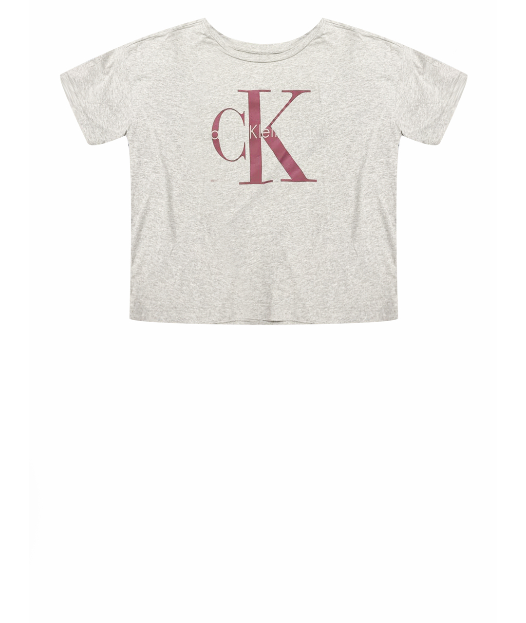 CALVIN KLEIN Серая хлопковая футболка, фото 1