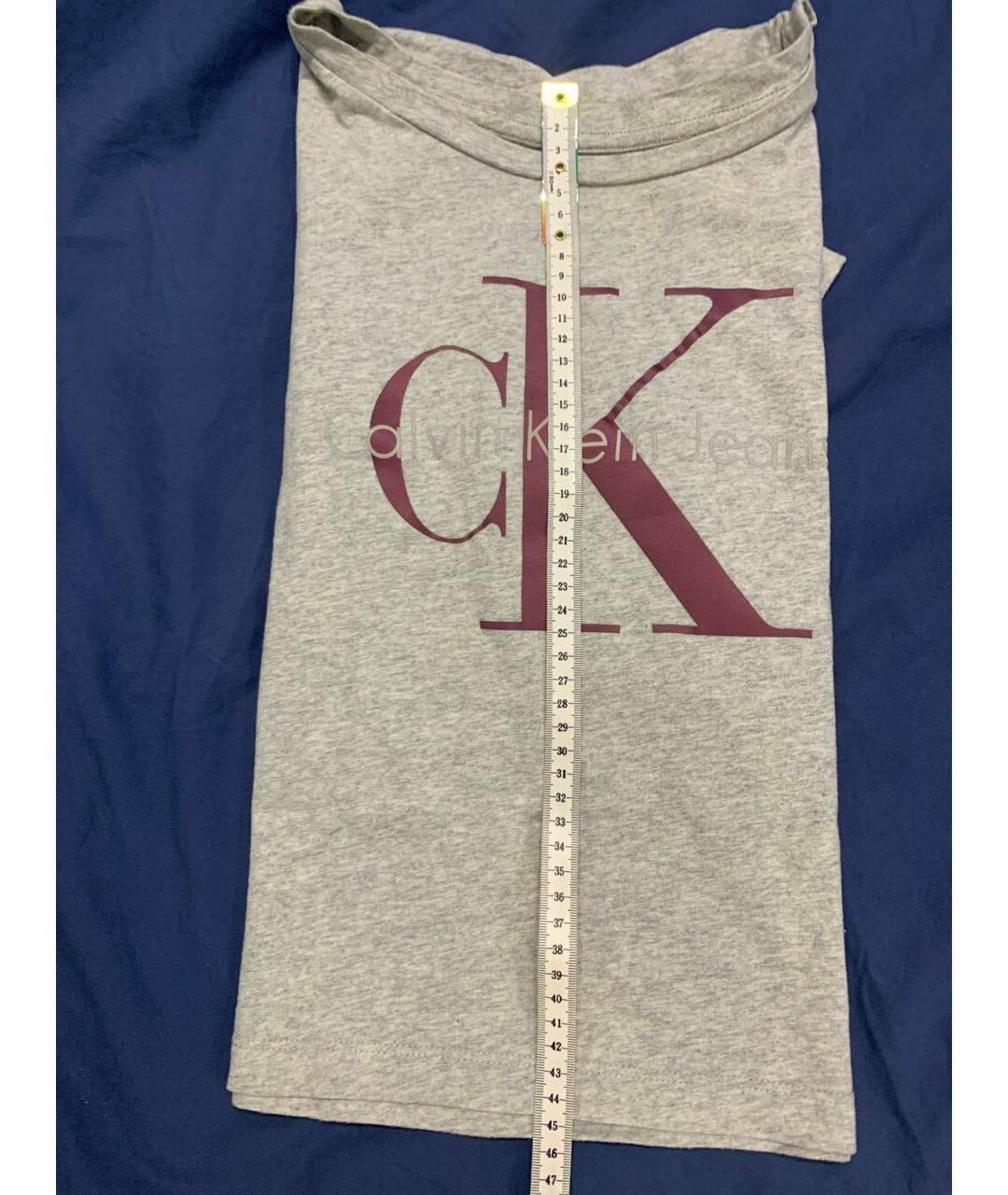 CALVIN KLEIN Серая хлопковая футболка, фото 3
