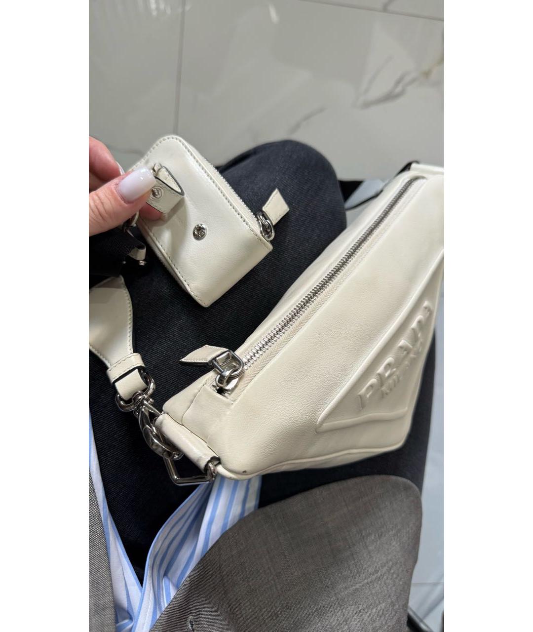 PRADA Кожаная сумка через плечо, фото 4