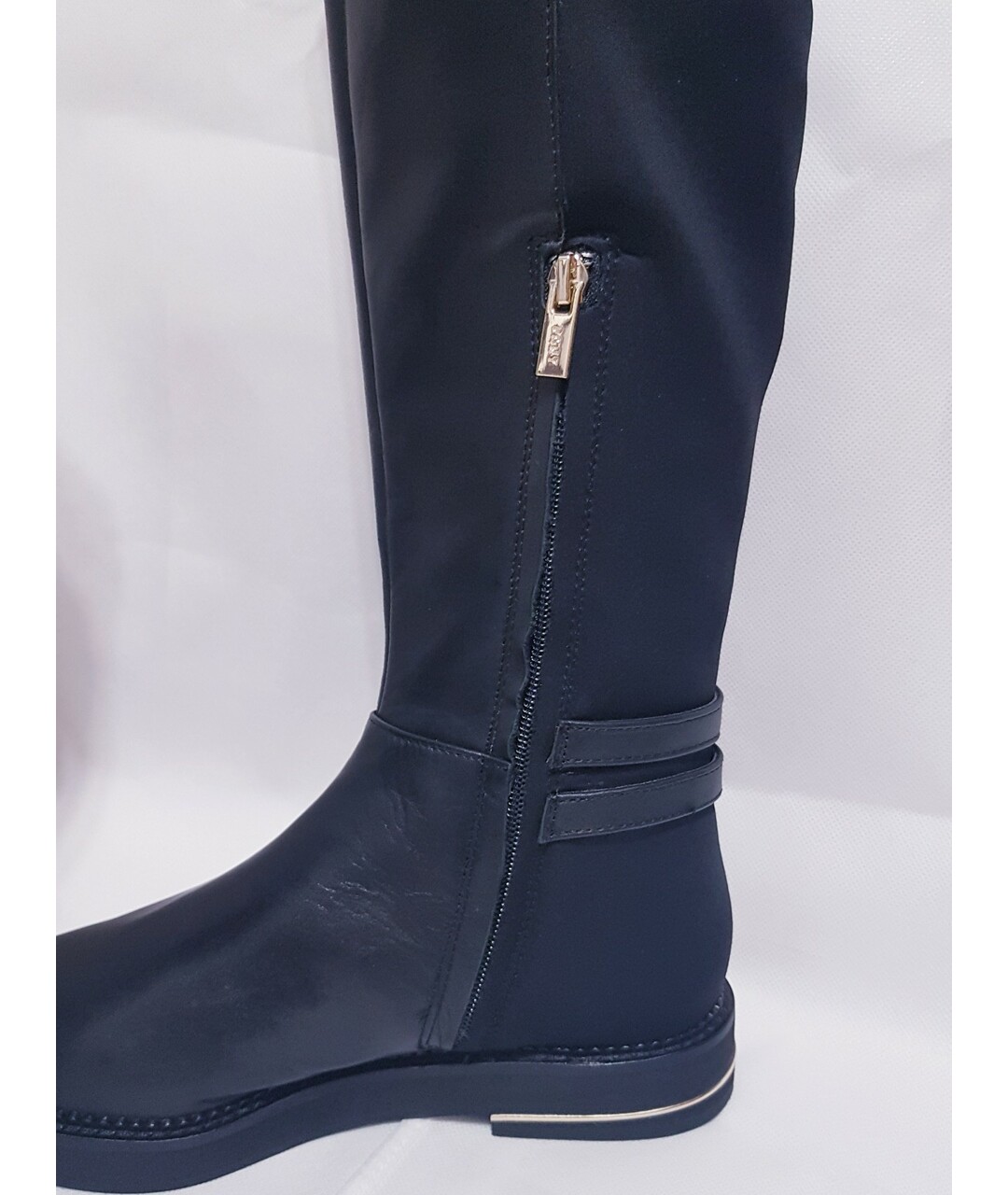 DKNY Черные кожаные сапоги, фото 6