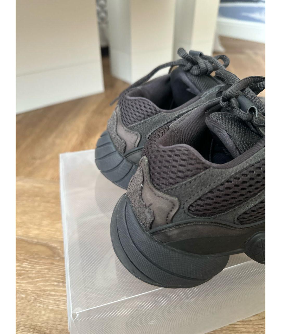 ADIDAS YEEZY Черные замшевые кеды, фото 5