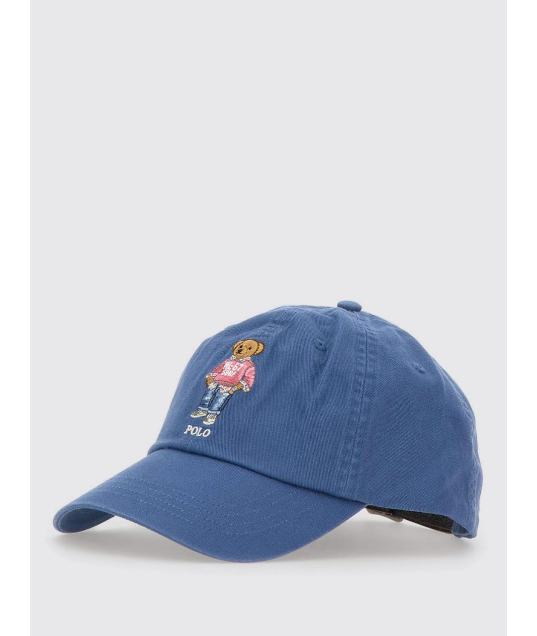POLO RALPH LAUREN Синяя хлопковая кепка/бейсболка, фото 3