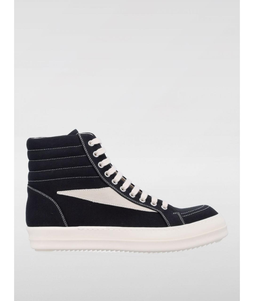 RICK OWENS DRKSHDW Черные текстильные кеды, фото 5