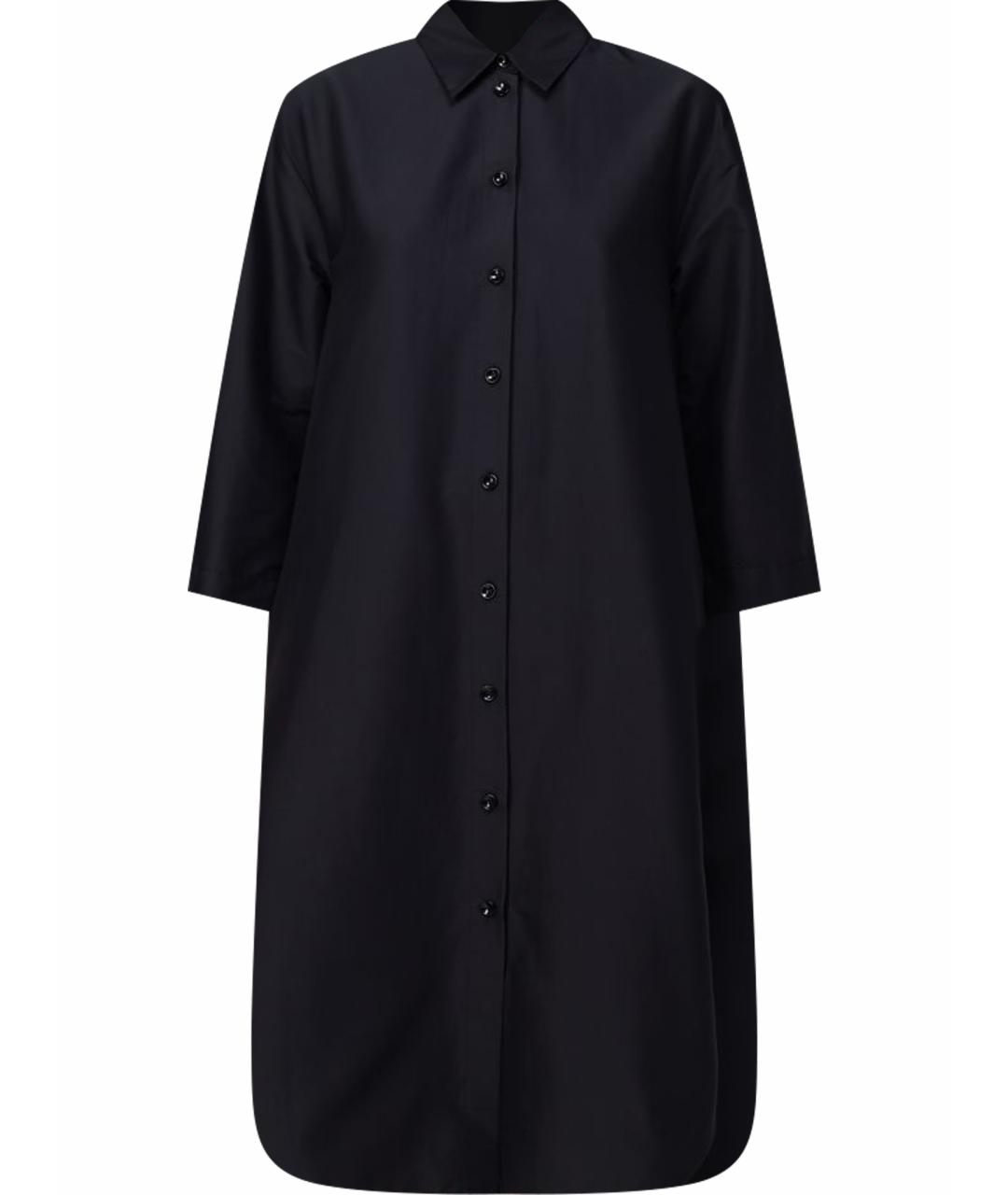 MAX MARA Черное хлопковое повседневное платье, фото 1