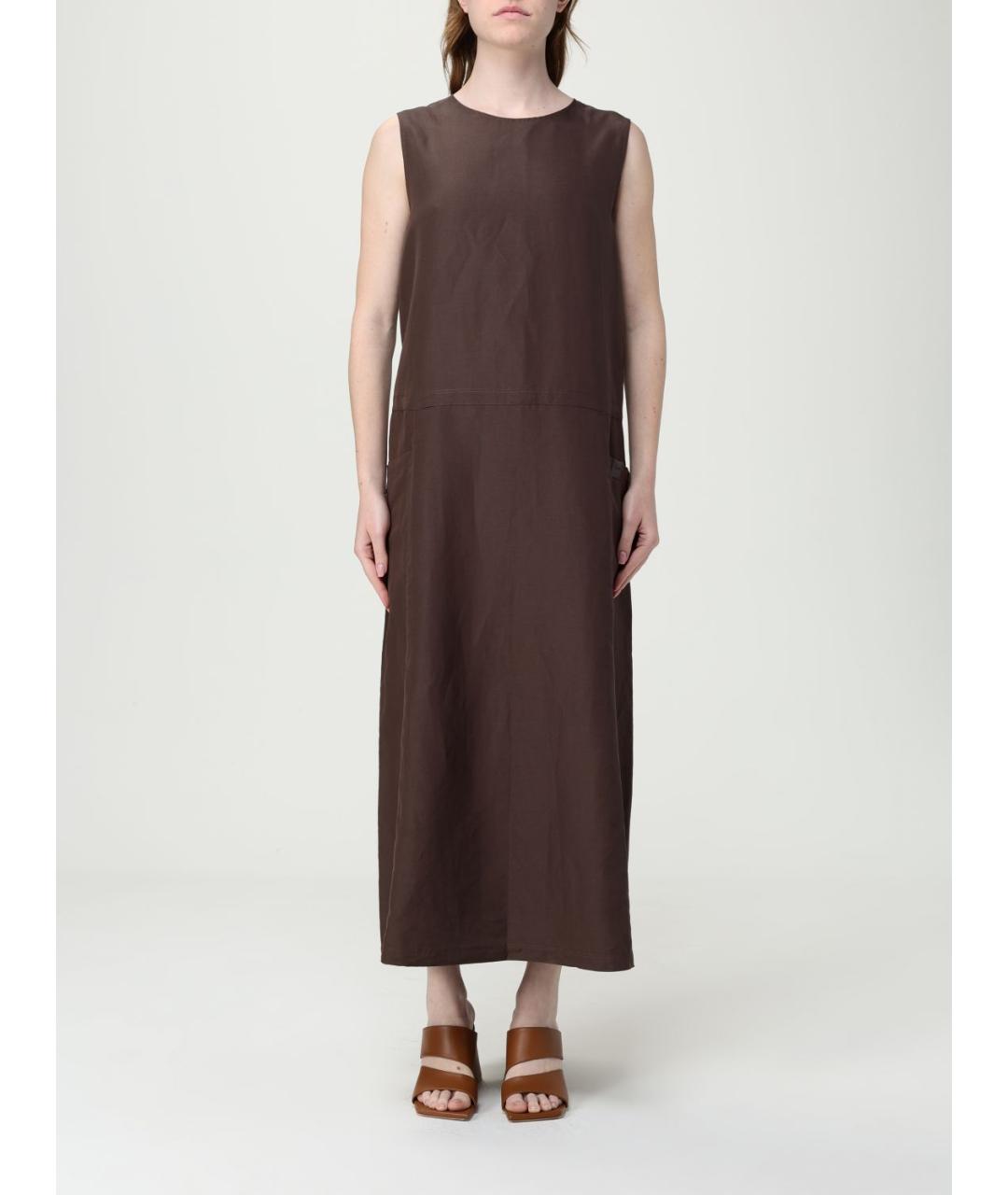 MAX MARA Коричневое повседневное платье, фото 5