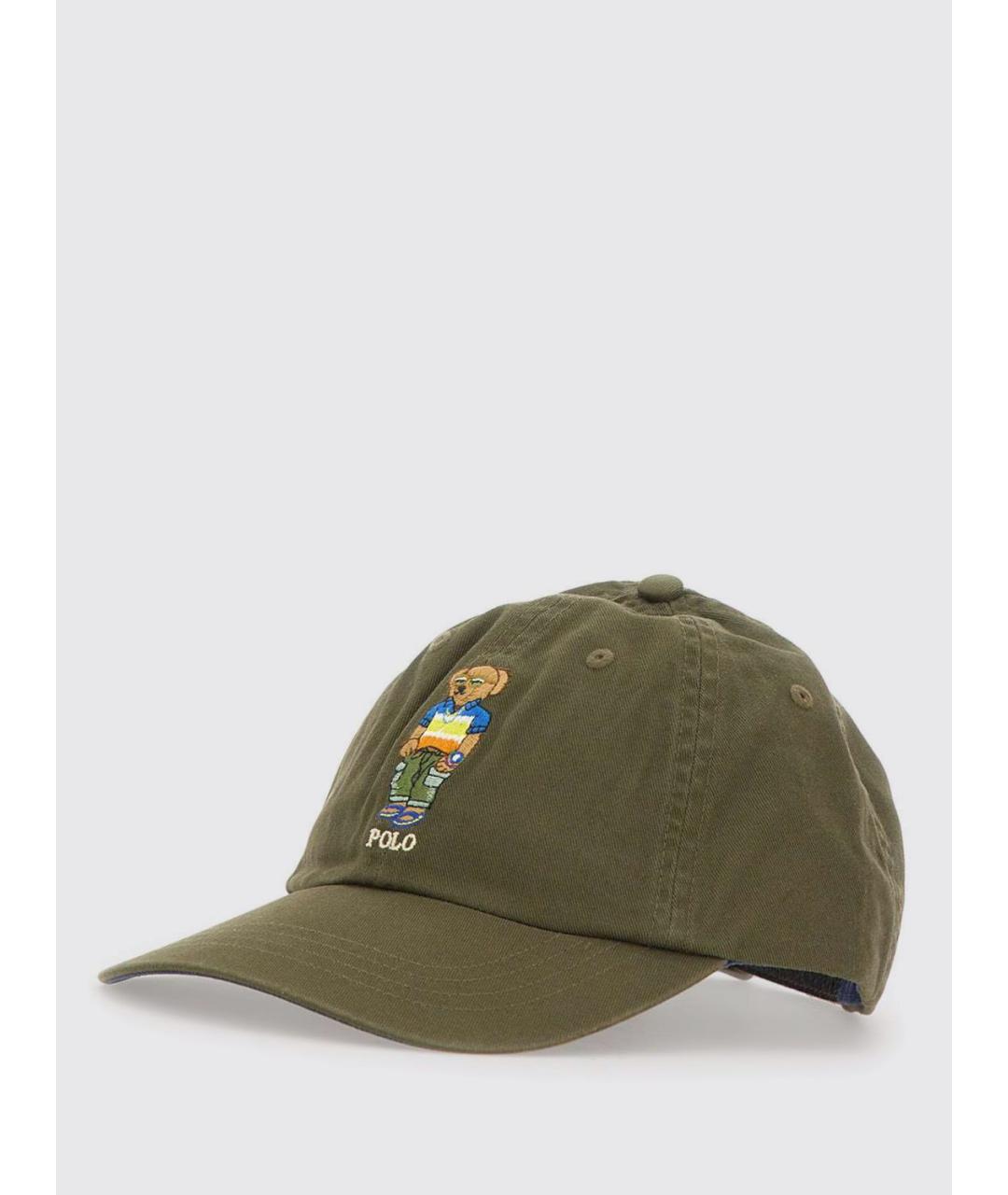 POLO RALPH LAUREN Зеленая хлопковая кепка/бейсболка, фото 3