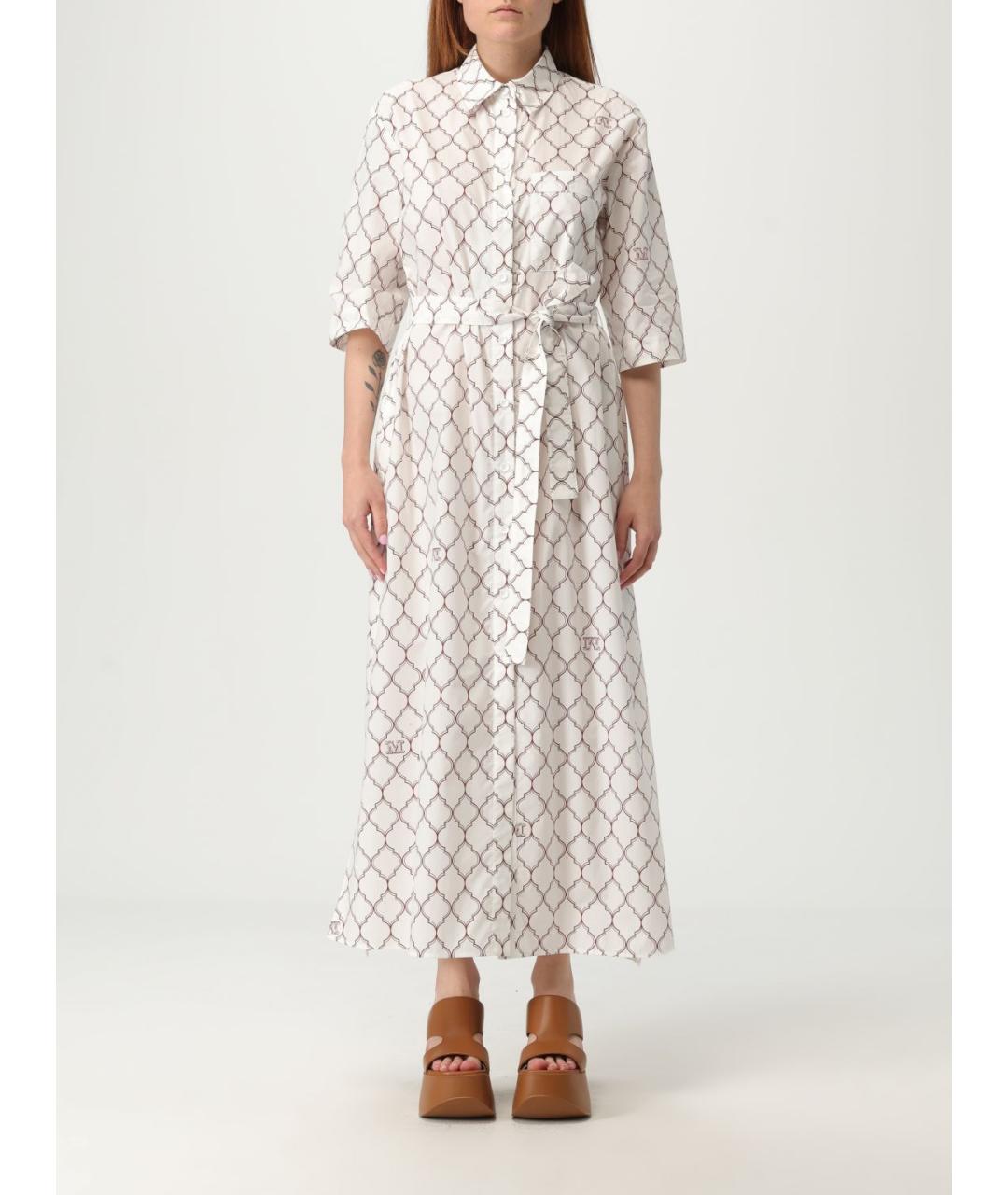 MAX MARA Белое повседневное платье, фото 5