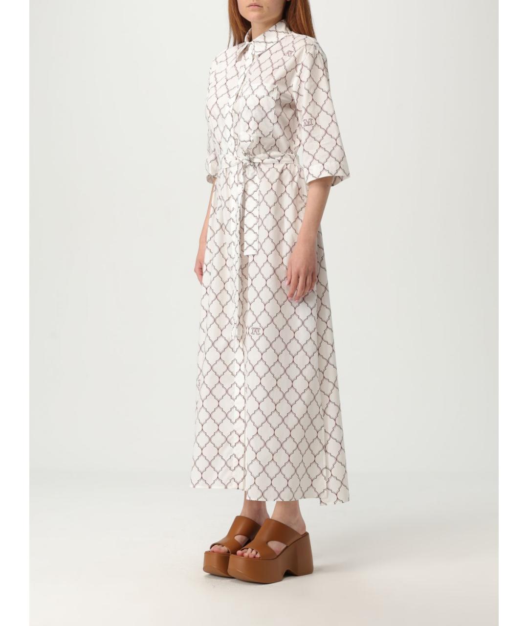 MAX MARA Белое повседневное платье, фото 3