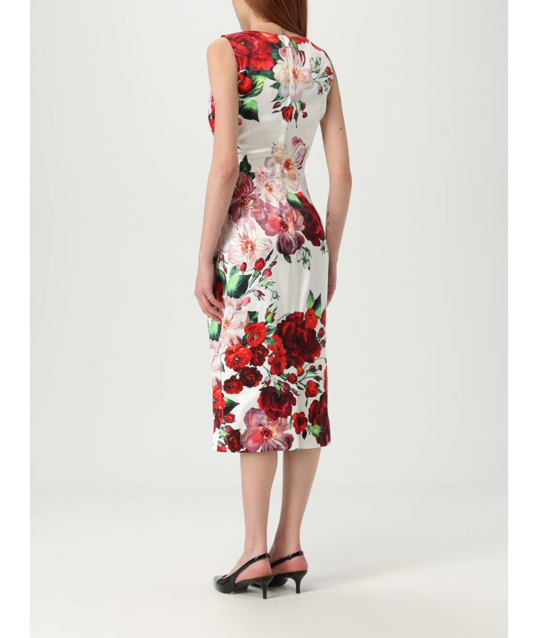 DOLCE&GABBANA Мульти вискозное коктейльное платье, фото 3