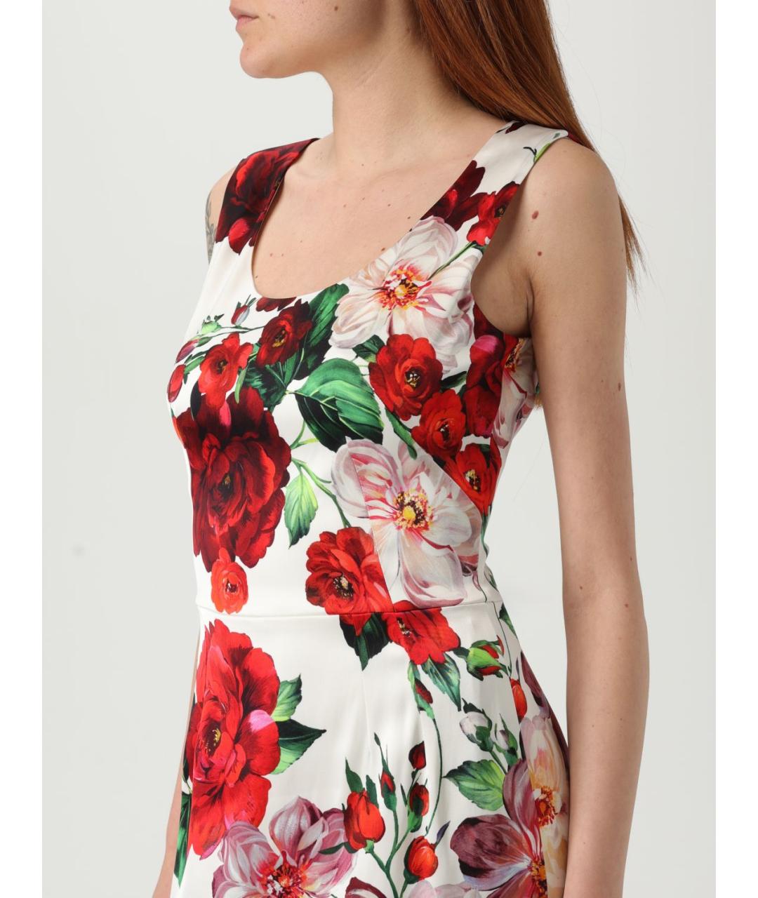 DOLCE&GABBANA Мульти вискозное коктейльное платье, фото 5