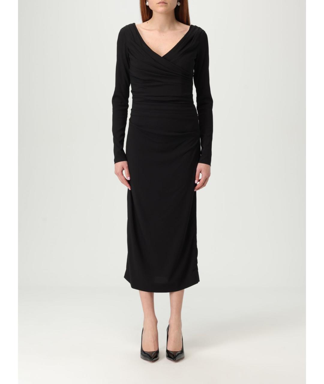 DOLCE&GABBANA Черное повседневное платье, фото 2