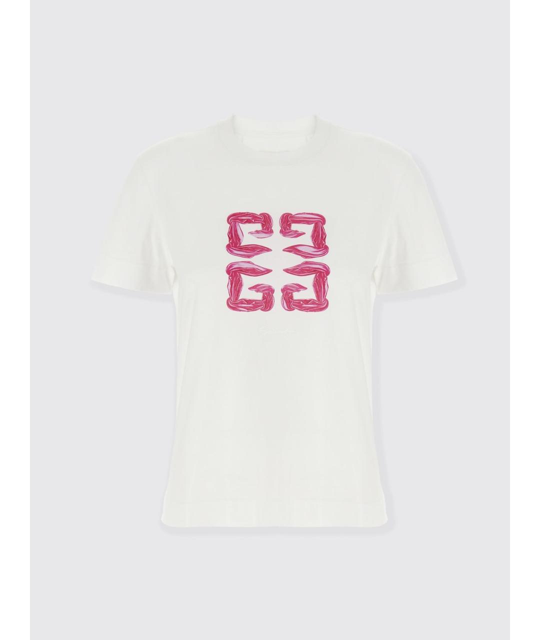 GIVENCHY Белая хлопковая футболка, фото 4