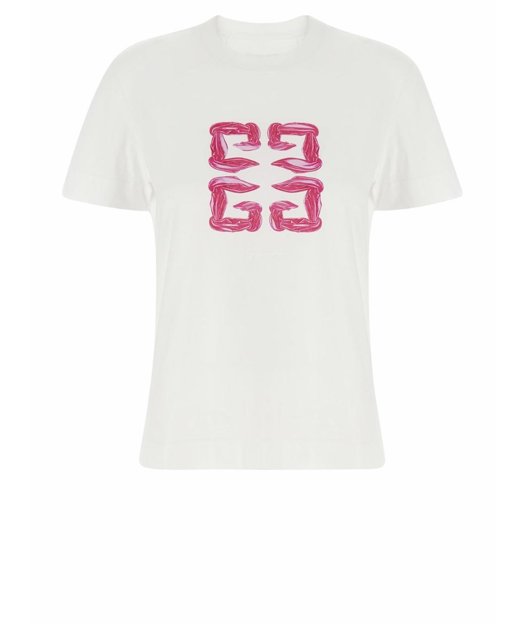 GIVENCHY Белая хлопковая футболка, фото 1