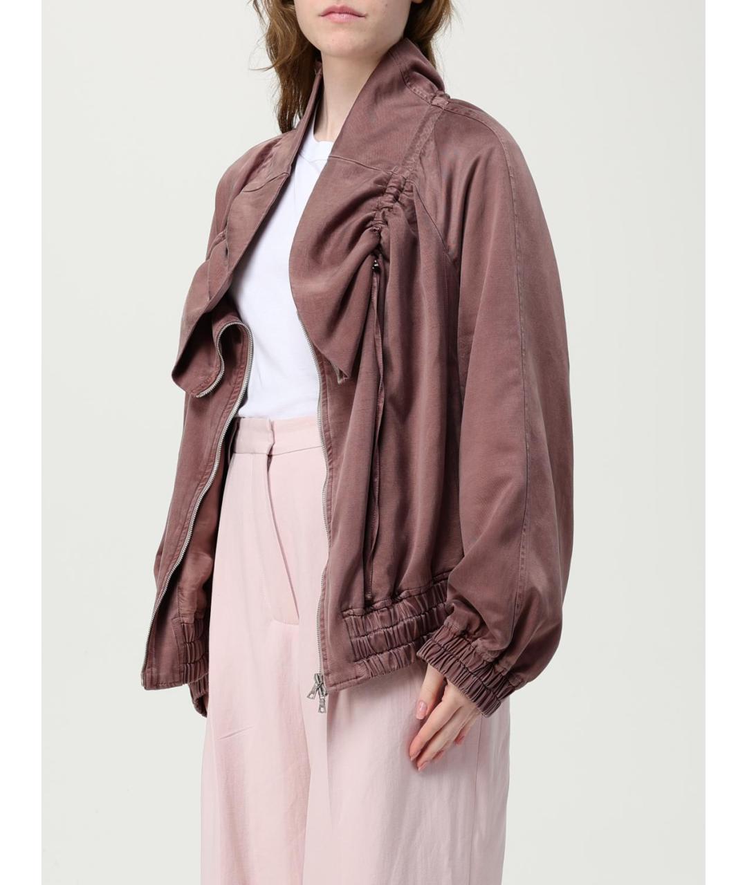 DRIES VAN NOTEN Коричневая вискозная куртка, фото 5