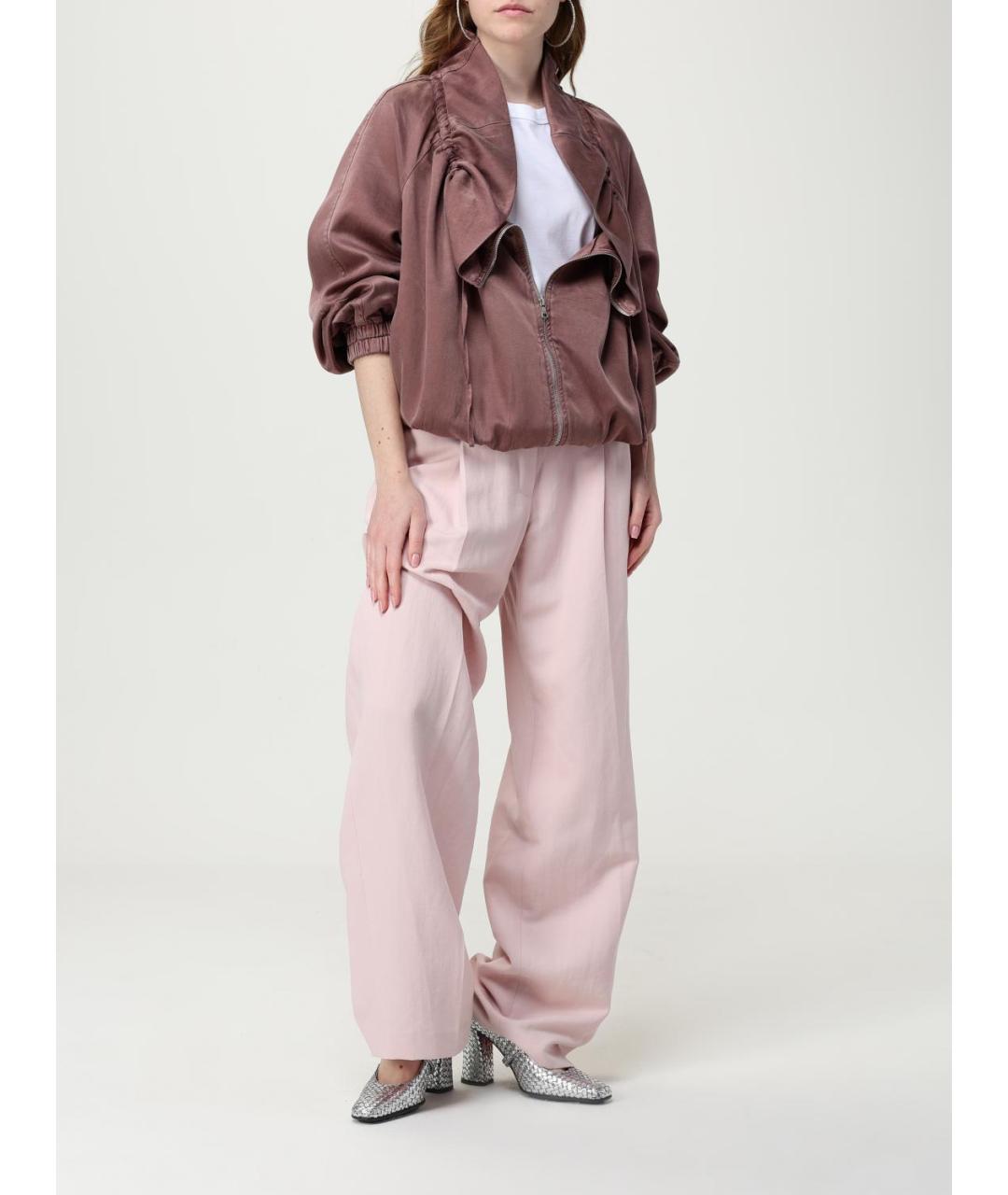 DRIES VAN NOTEN Коричневая вискозная куртка, фото 3