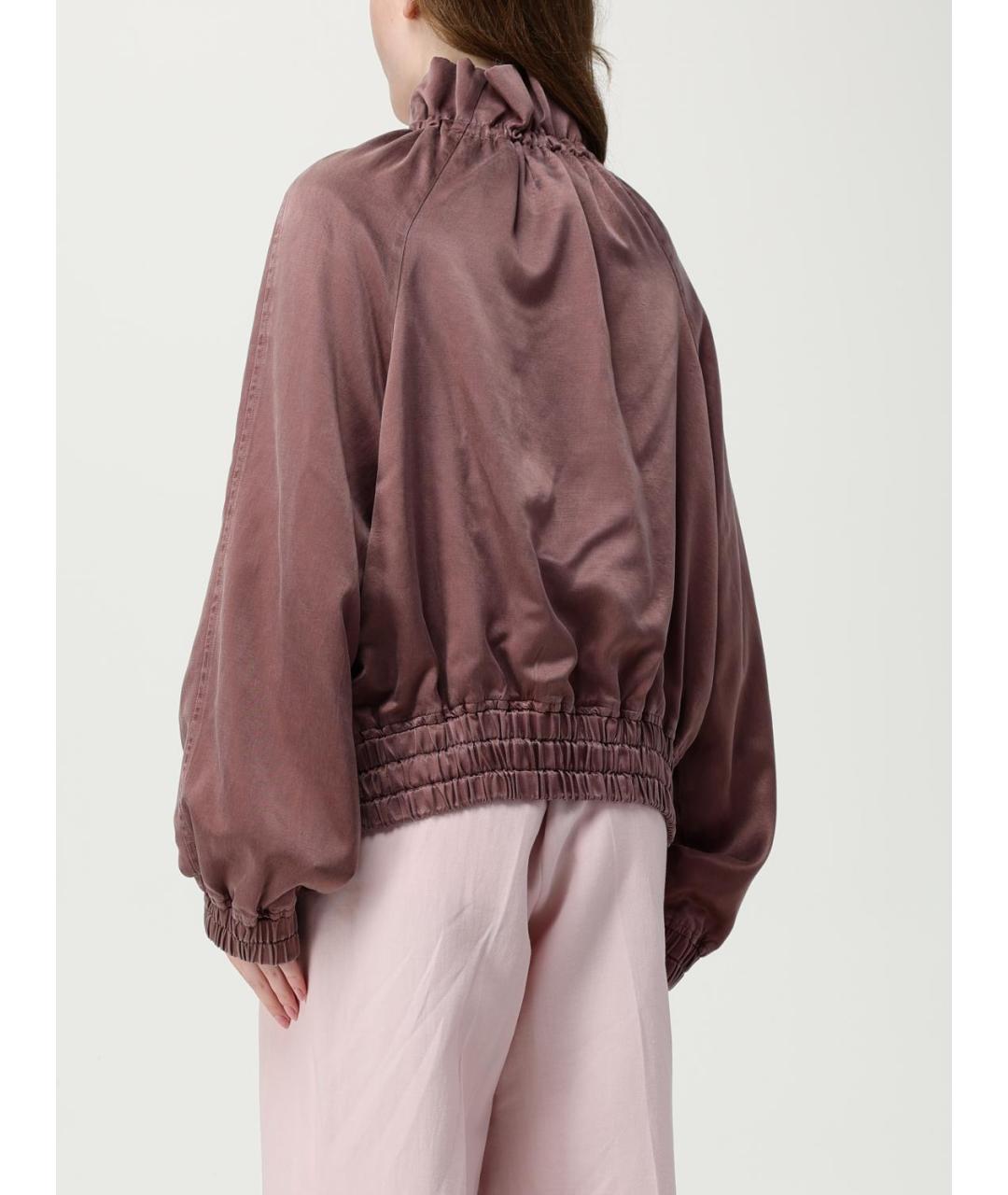 DRIES VAN NOTEN Коричневая вискозная куртка, фото 4