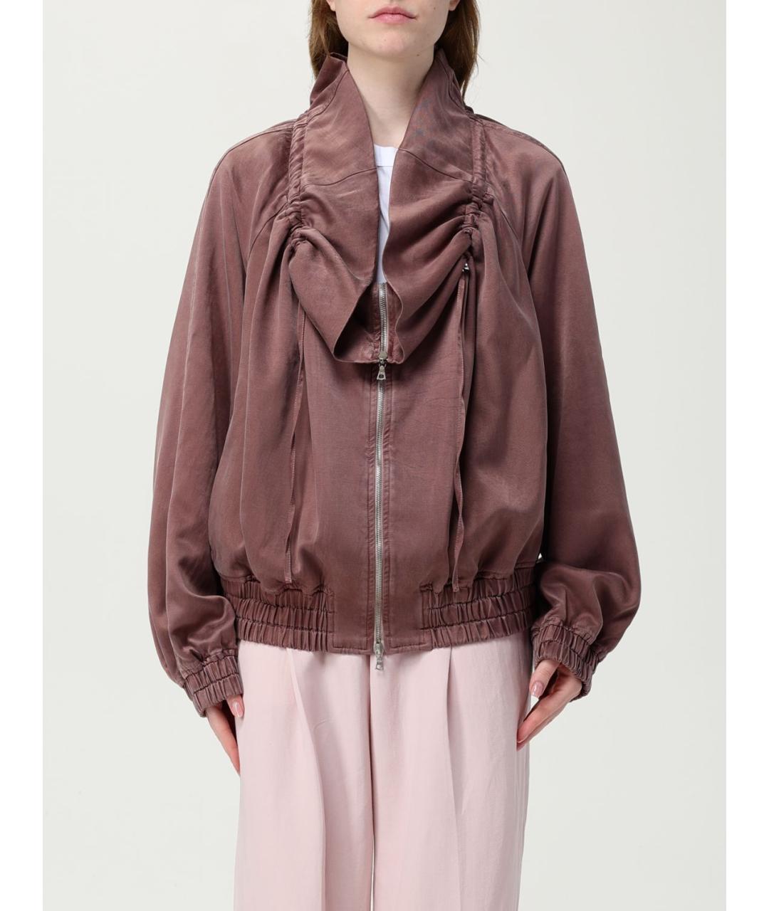 DRIES VAN NOTEN Коричневая вискозная куртка, фото 2
