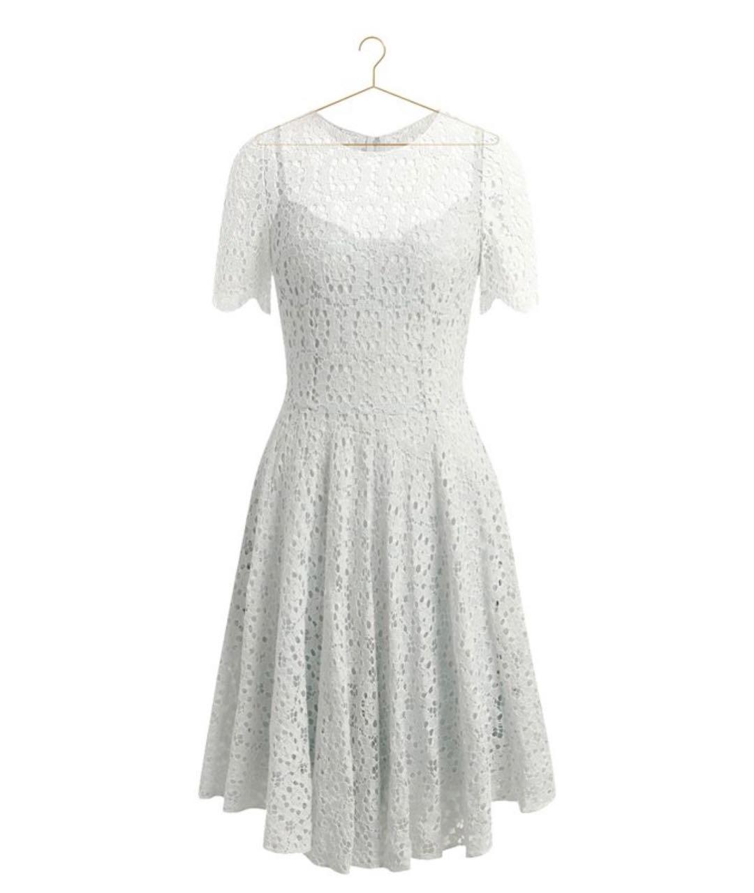 DOLCE&GABBANA Голубое хлопковое повседневное платье, фото 4