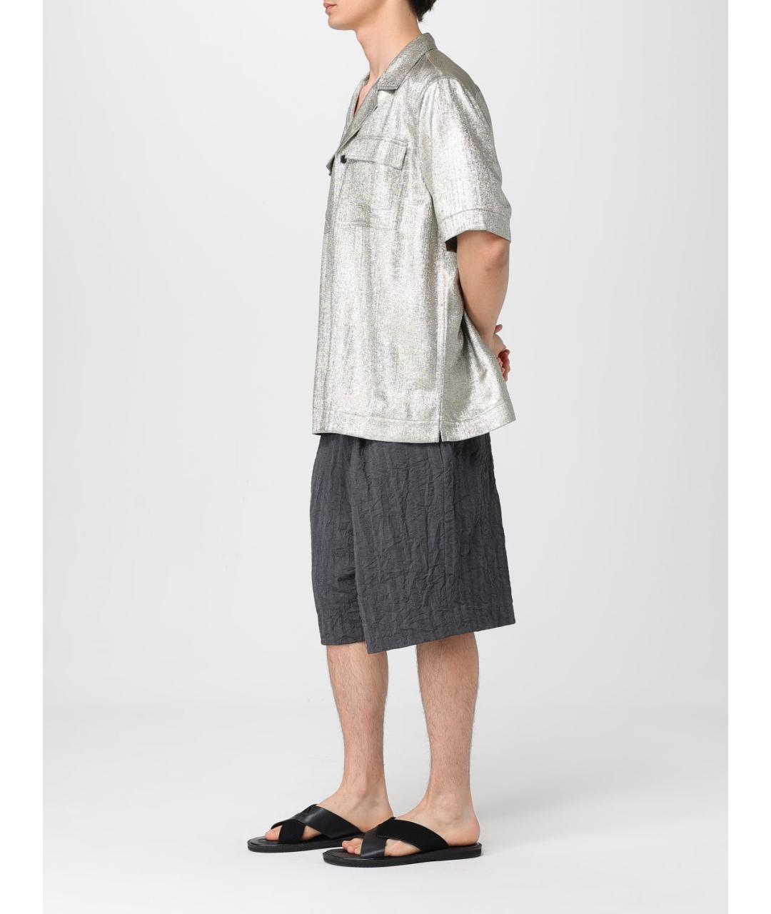 DRIES VAN NOTEN Серая кэжуал рубашка, фото 3