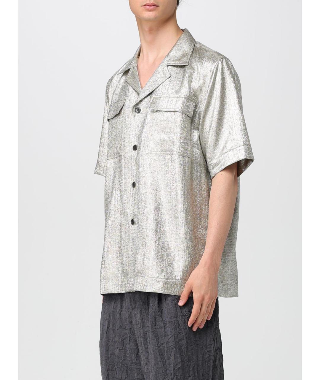 DRIES VAN NOTEN Серая кэжуал рубашка, фото 5