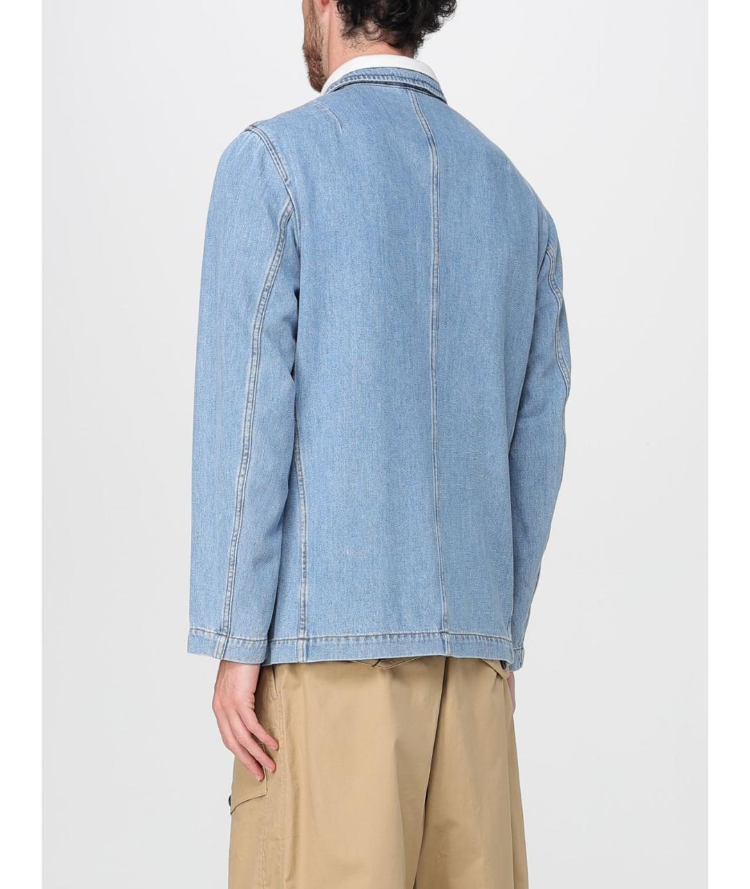 DRIES VAN NOTEN Голубая куртка, фото 4