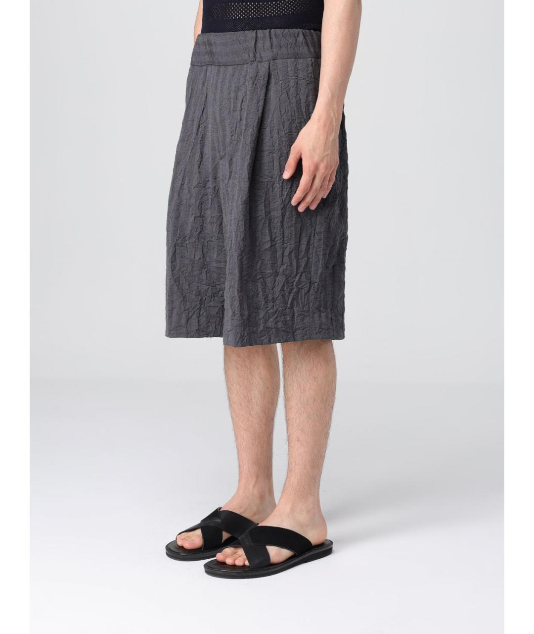 DRIES VAN NOTEN Серые шорты, фото 4