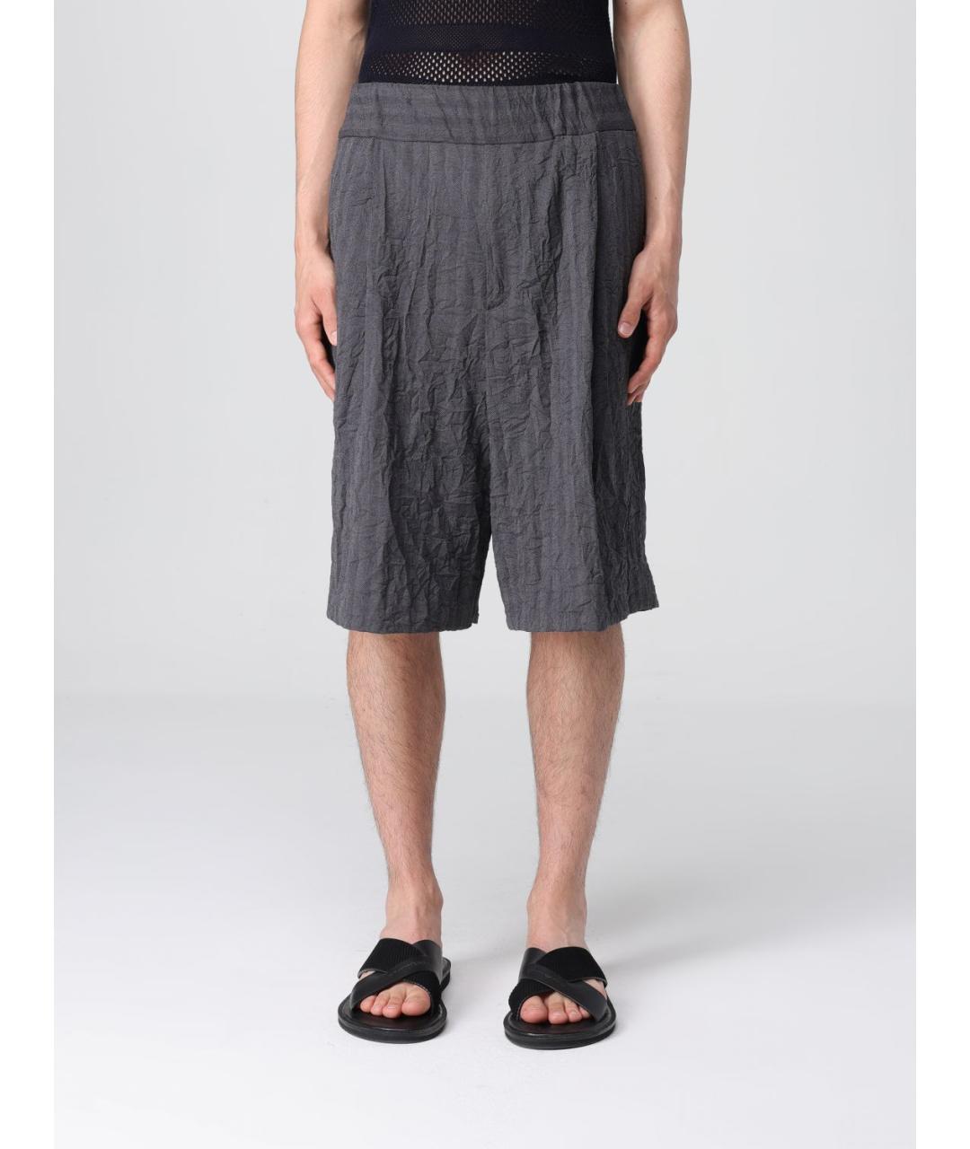 DRIES VAN NOTEN Серые шорты, фото 2