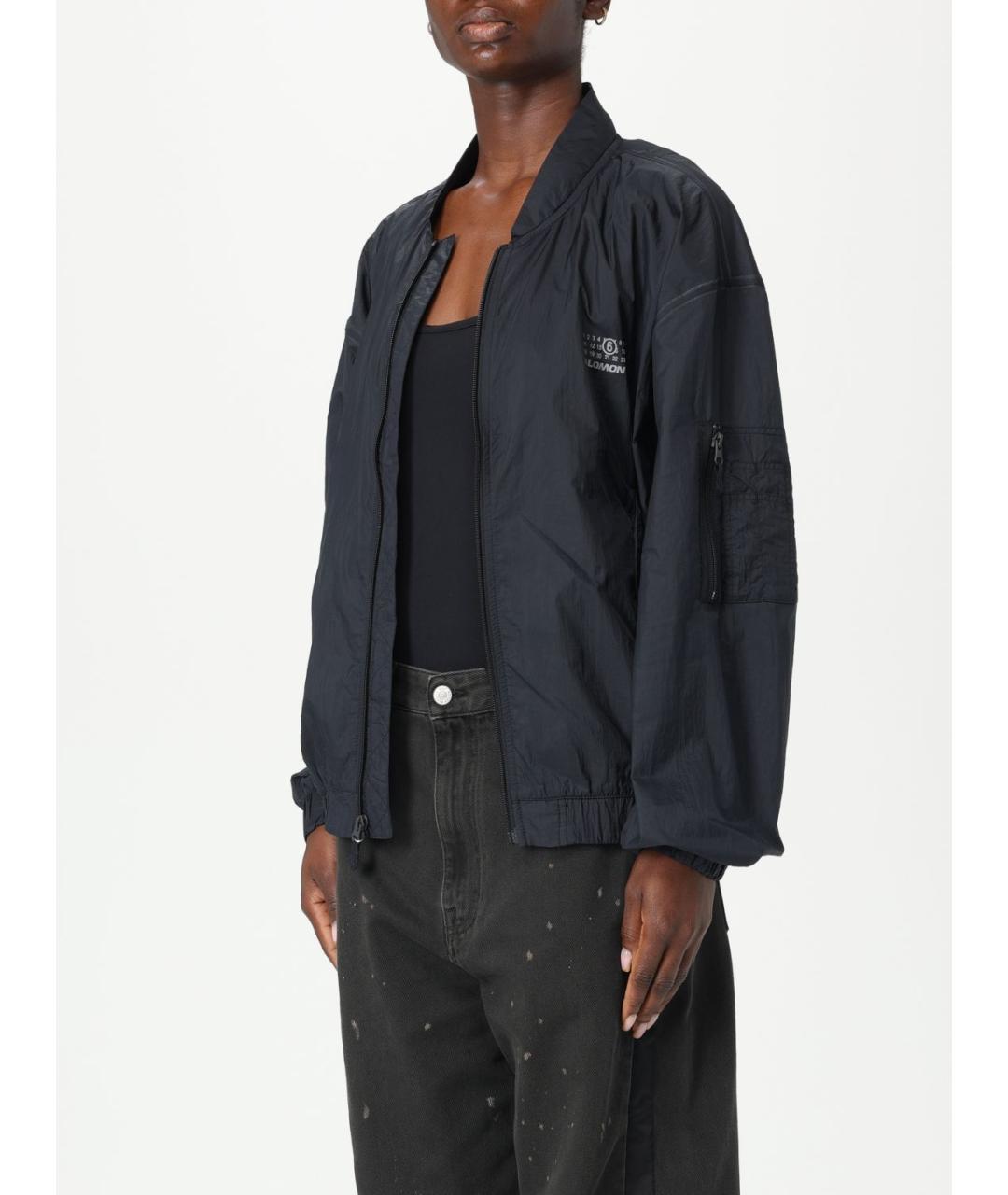 MM6 MAISON MARGIELA Темно-синяя синтетическая куртка, фото 5