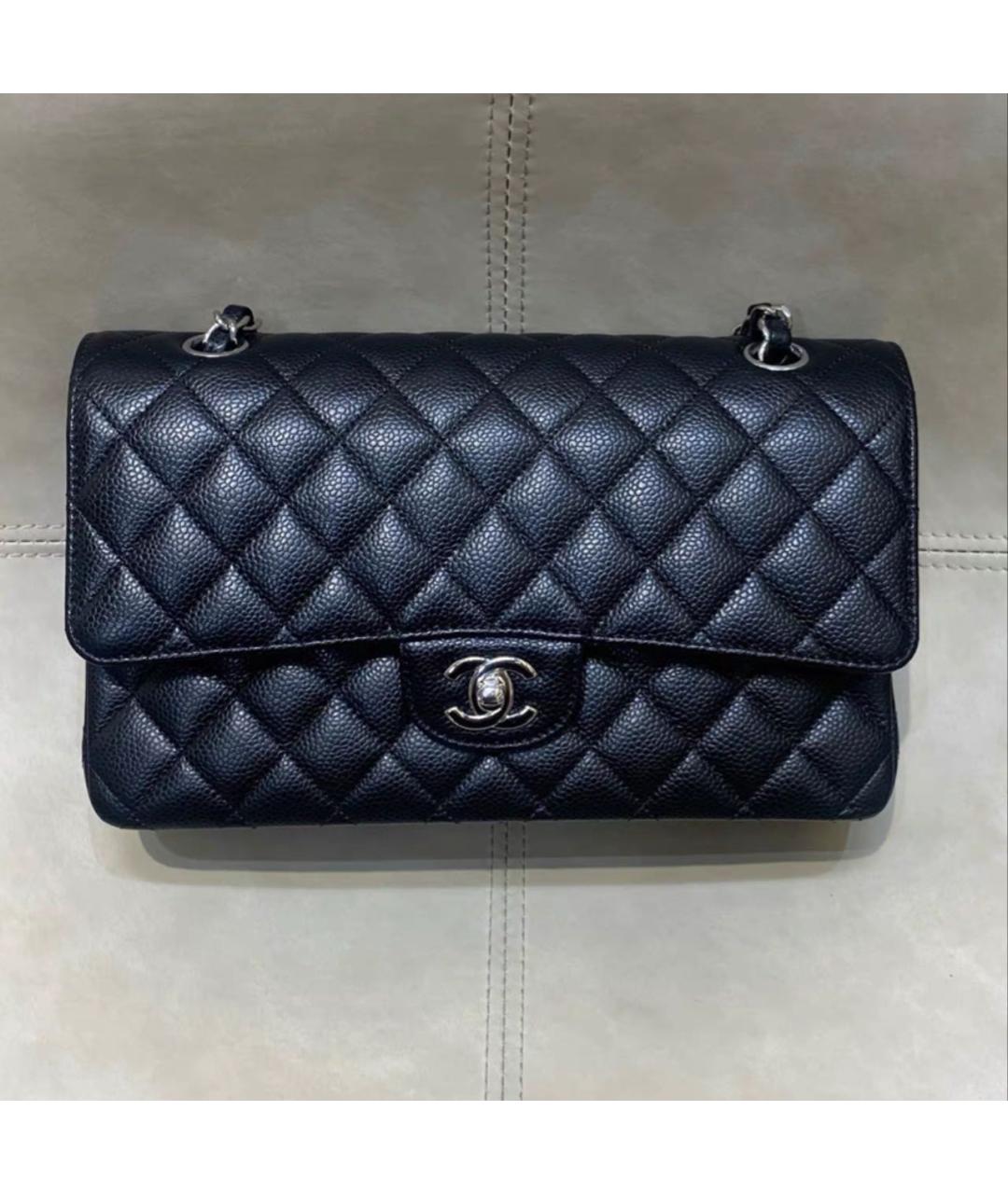 CHANEL Черная кожаная сумка через плечо, фото 8