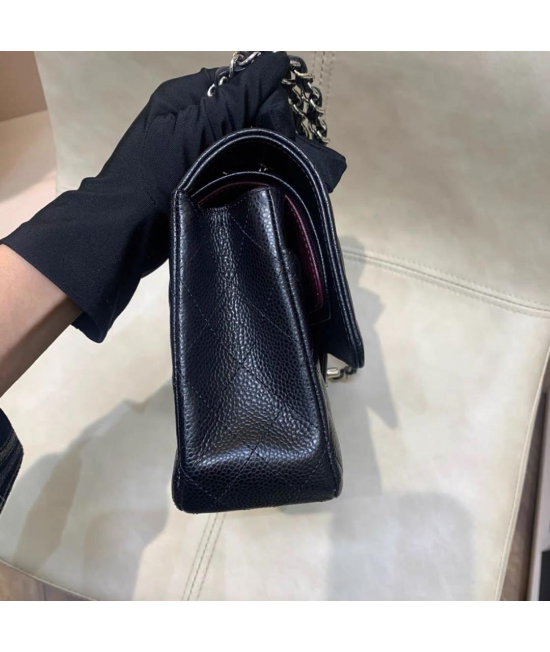 CHANEL Черная кожаная сумка через плечо, фото 4