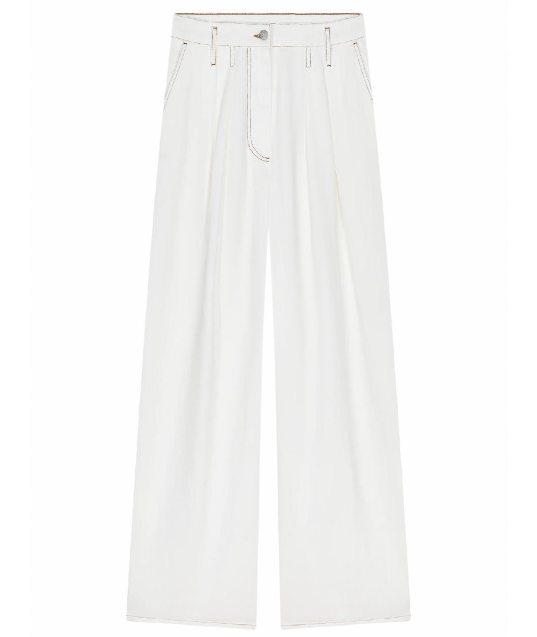 DRIES VAN NOTEN Белые брюки широкие, фото 1