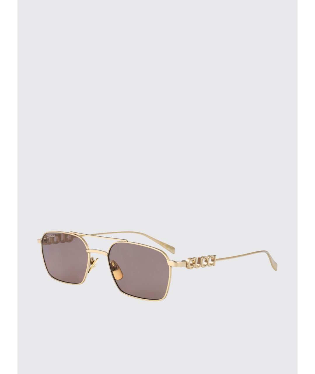 GUCCI Золотые солнцезащитные очки, фото 5
