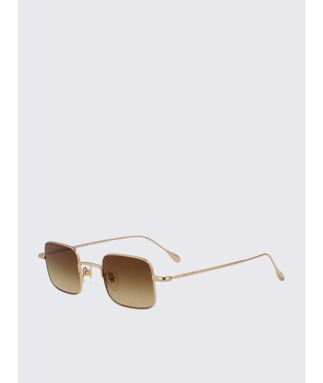 GUCCI Золотые солнцезащитные очки, фото 5