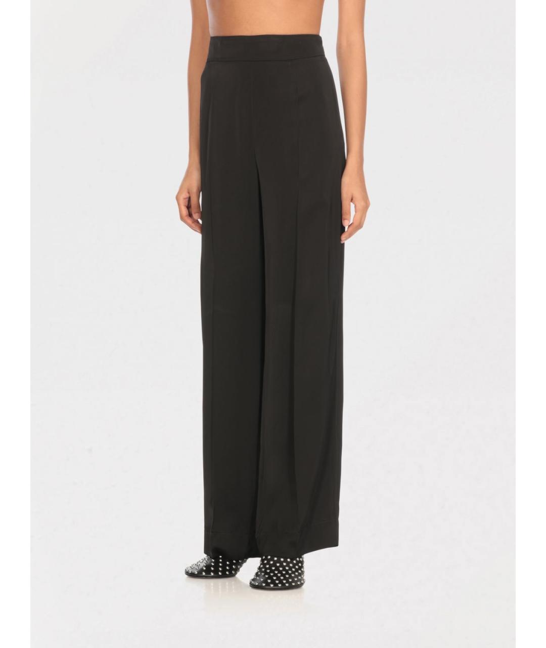JIL SANDER Черные прямые брюки, фото 2