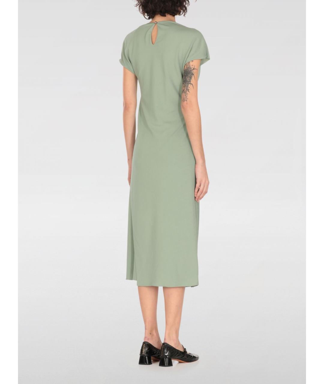 LANVIN Зеленые повседневное платье, фото 3