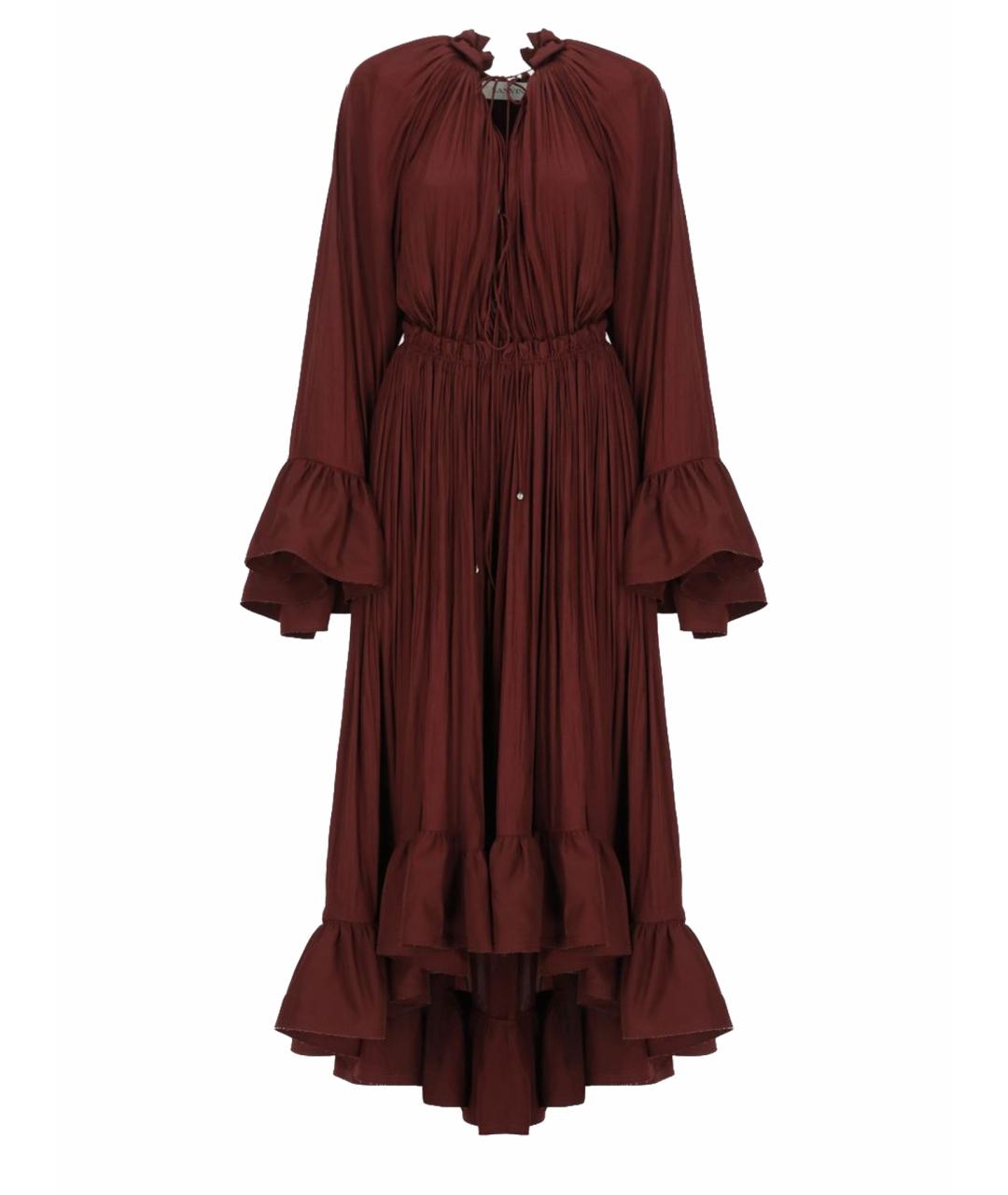 LANVIN Бордовое платье, фото 1