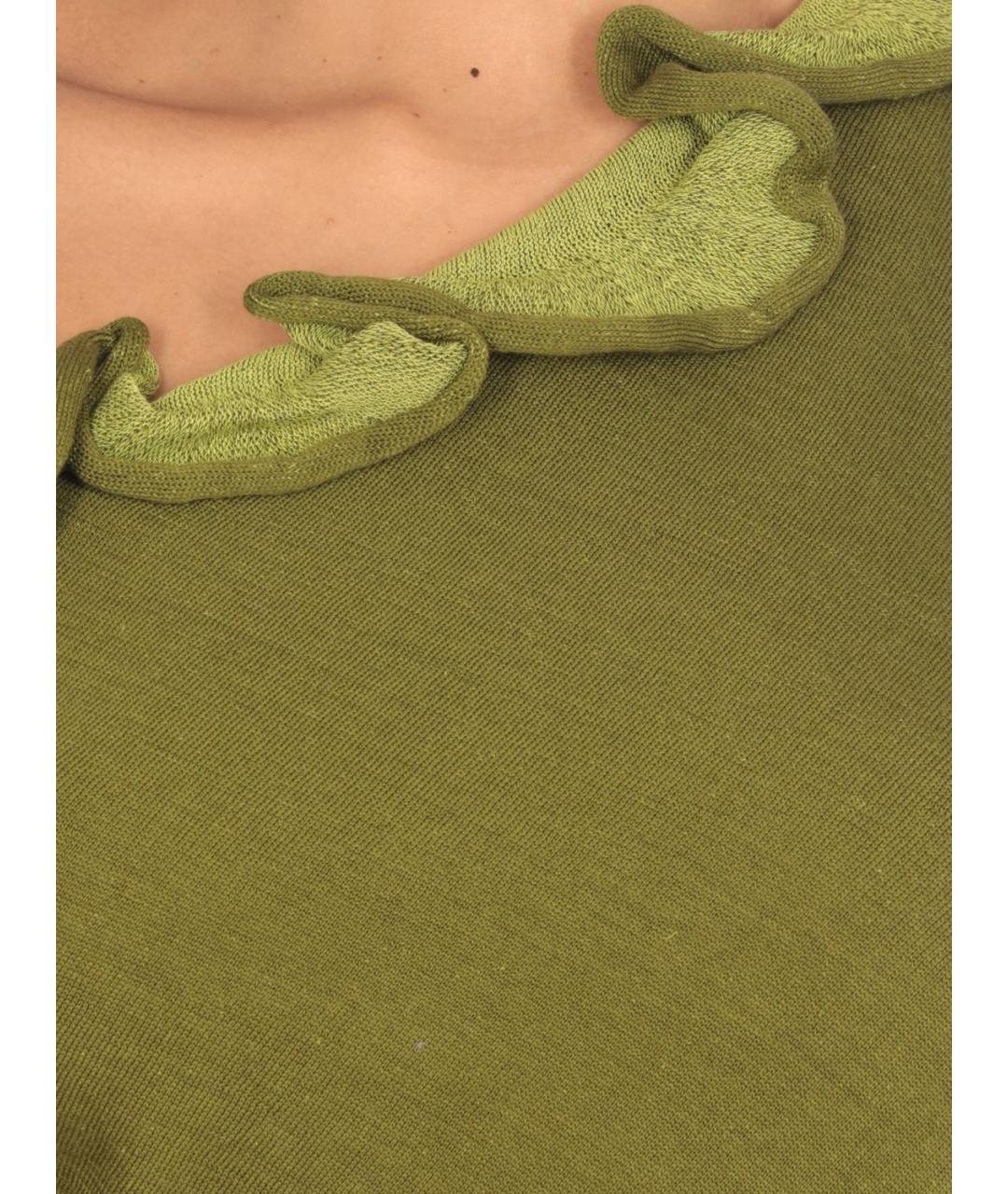 DRIES VAN NOTEN Зеленая майка, фото 5