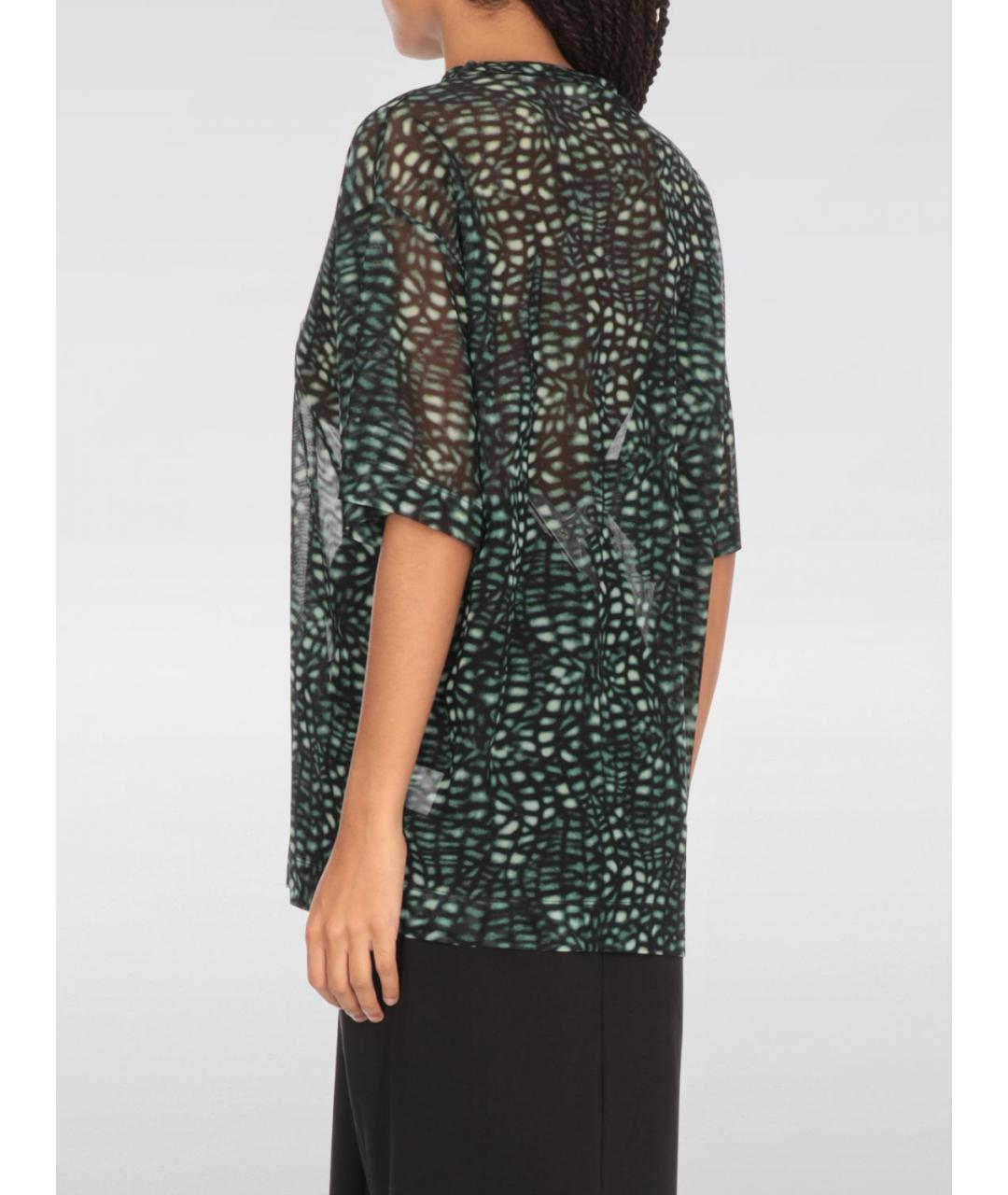DRIES VAN NOTEN Зеленая футболка, фото 4