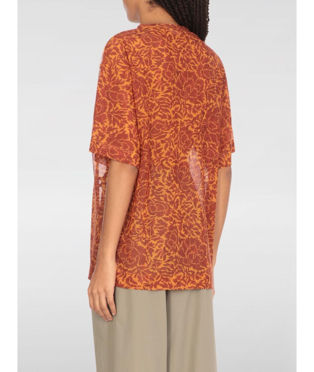 DRIES VAN NOTEN Оранжевая футболка, фото 4