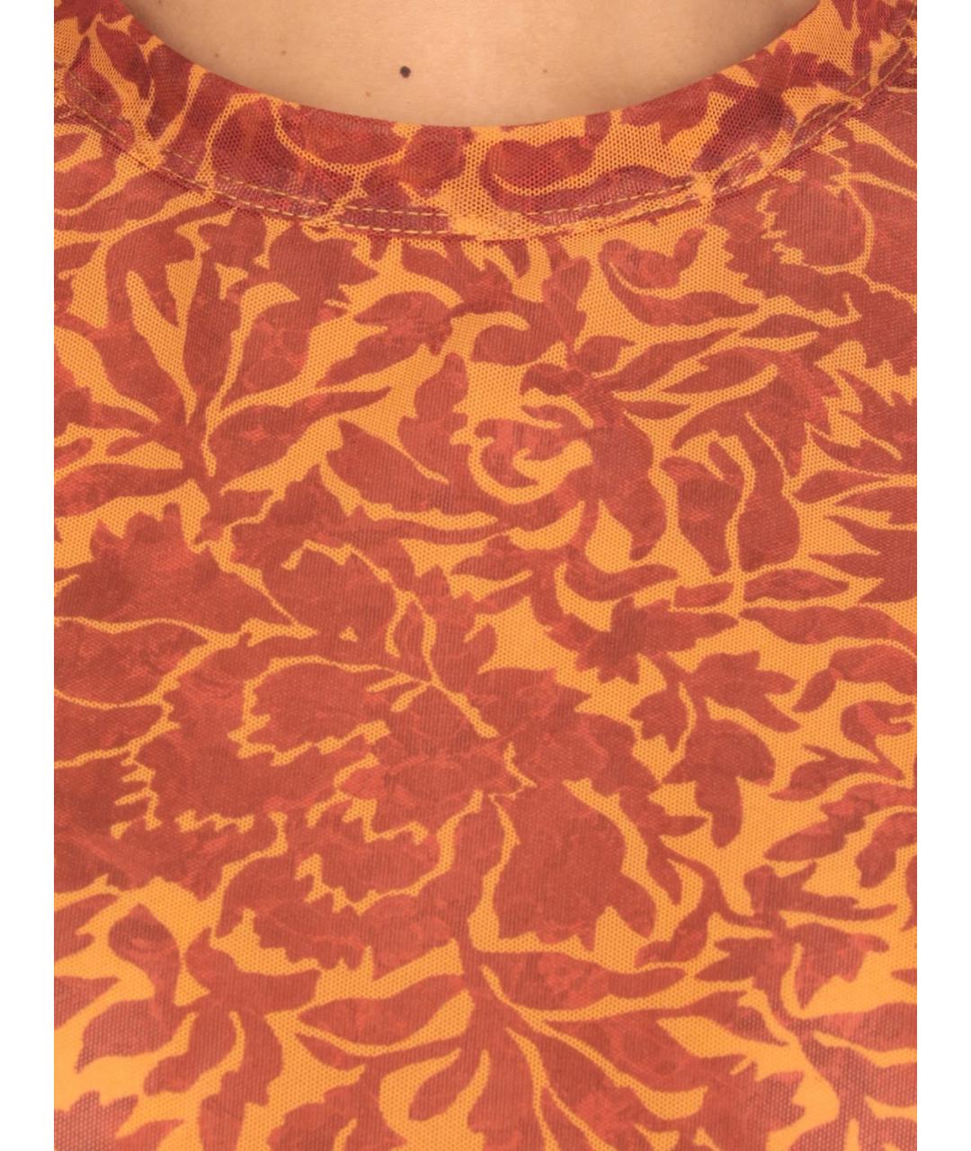 DRIES VAN NOTEN Оранжевая футболка, фото 5