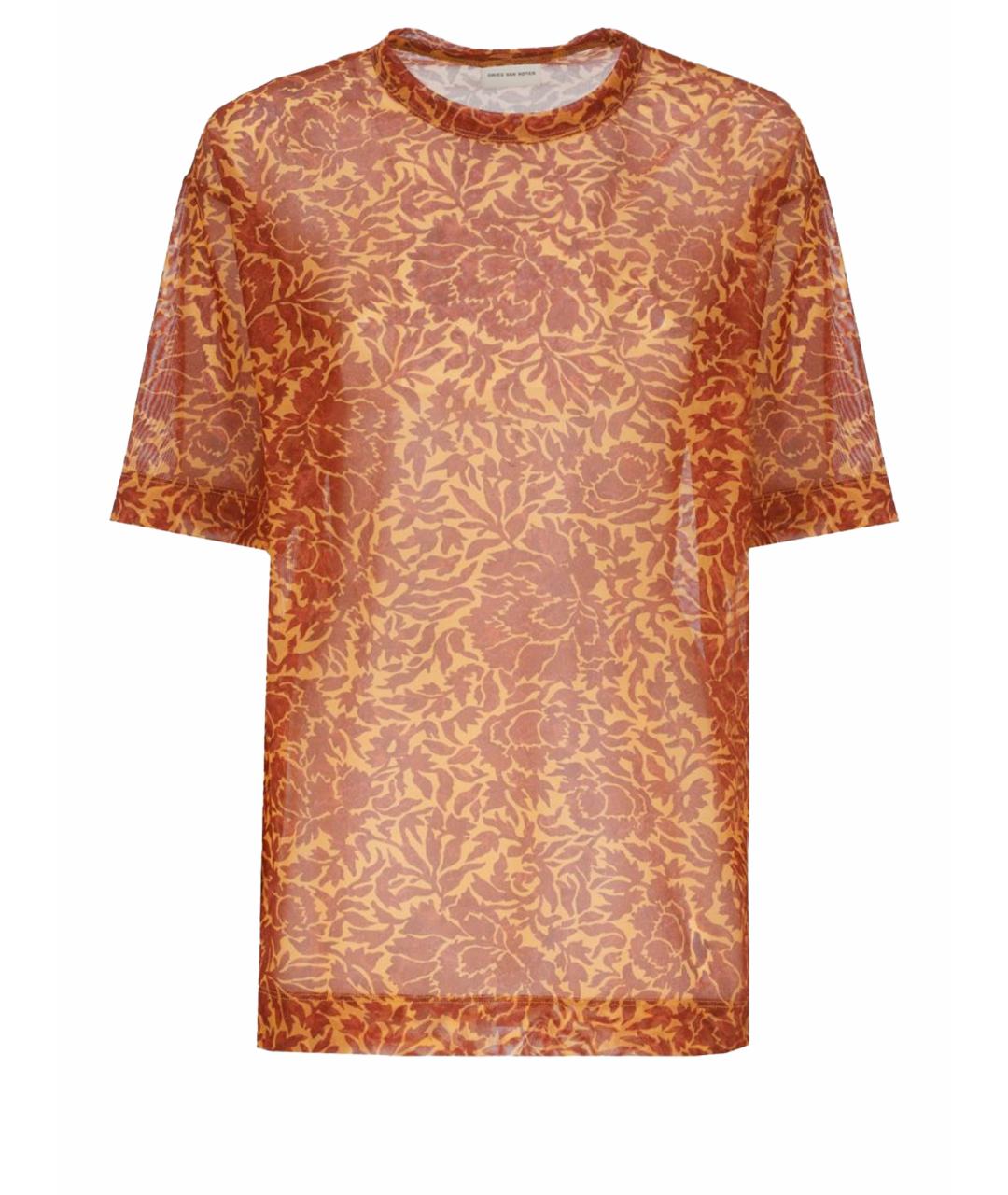 DRIES VAN NOTEN Оранжевая футболка, фото 1