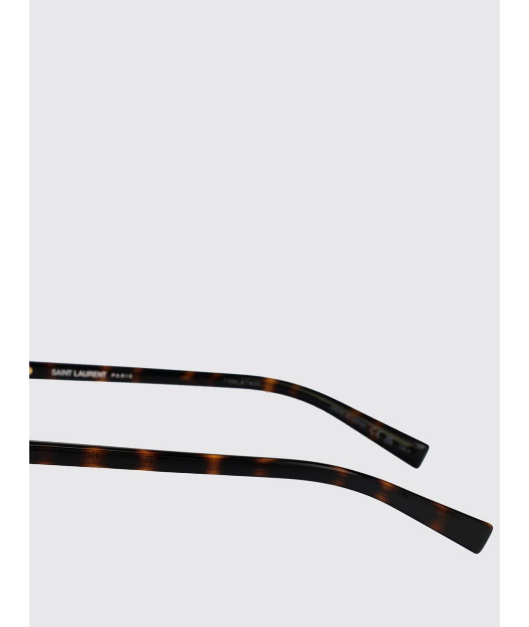 SAINT LAURENT Золотые солнцезащитные очки, фото 4