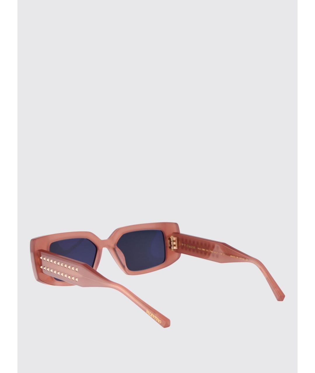 VALENTINO Розовые солнцезащитные очки, фото 3