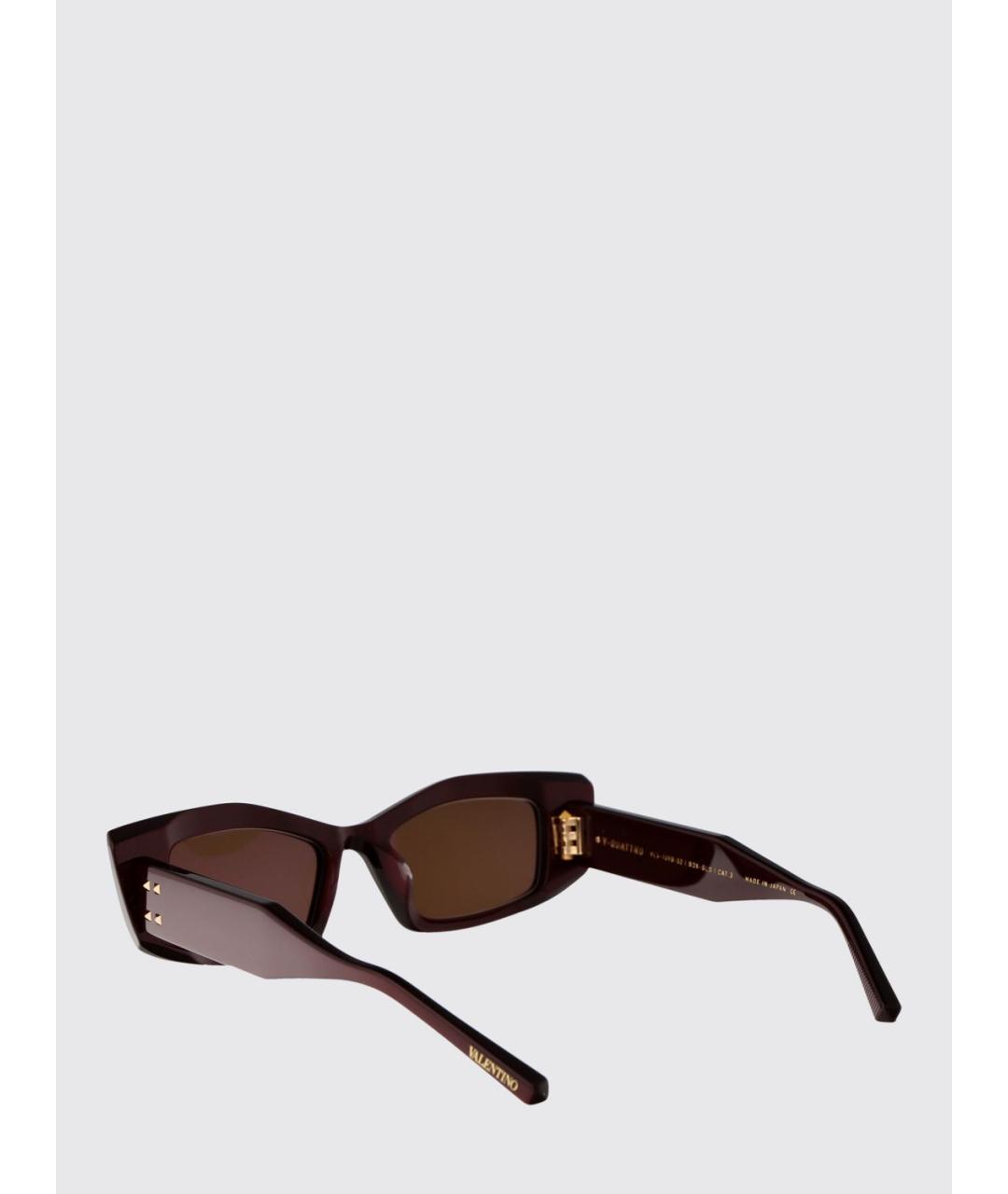 VALENTINO Бордовые солнцезащитные очки, фото 3
