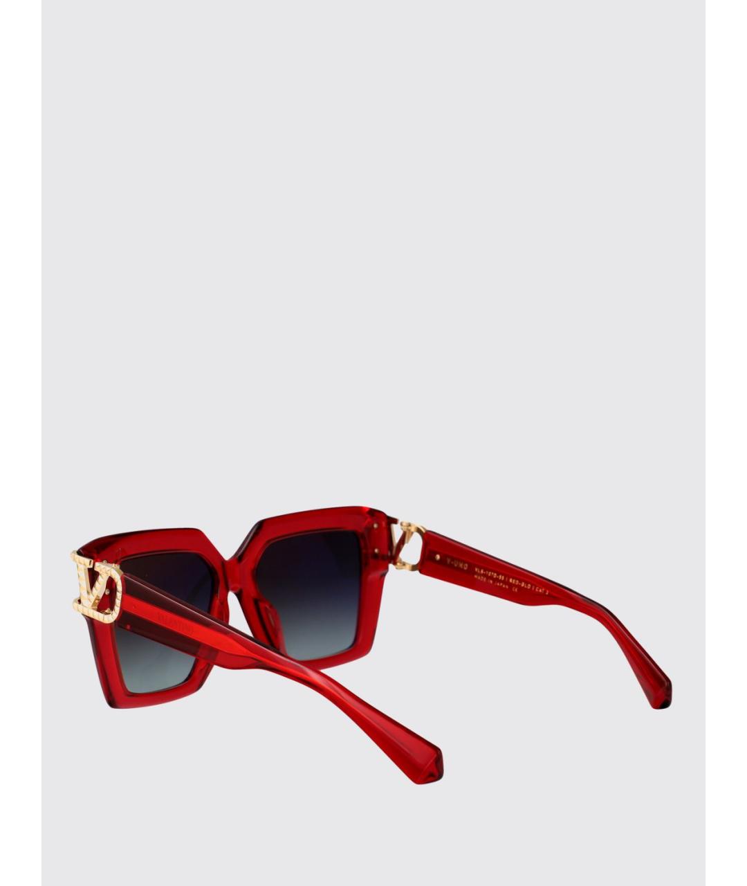 VALENTINO Красные солнцезащитные очки, фото 3