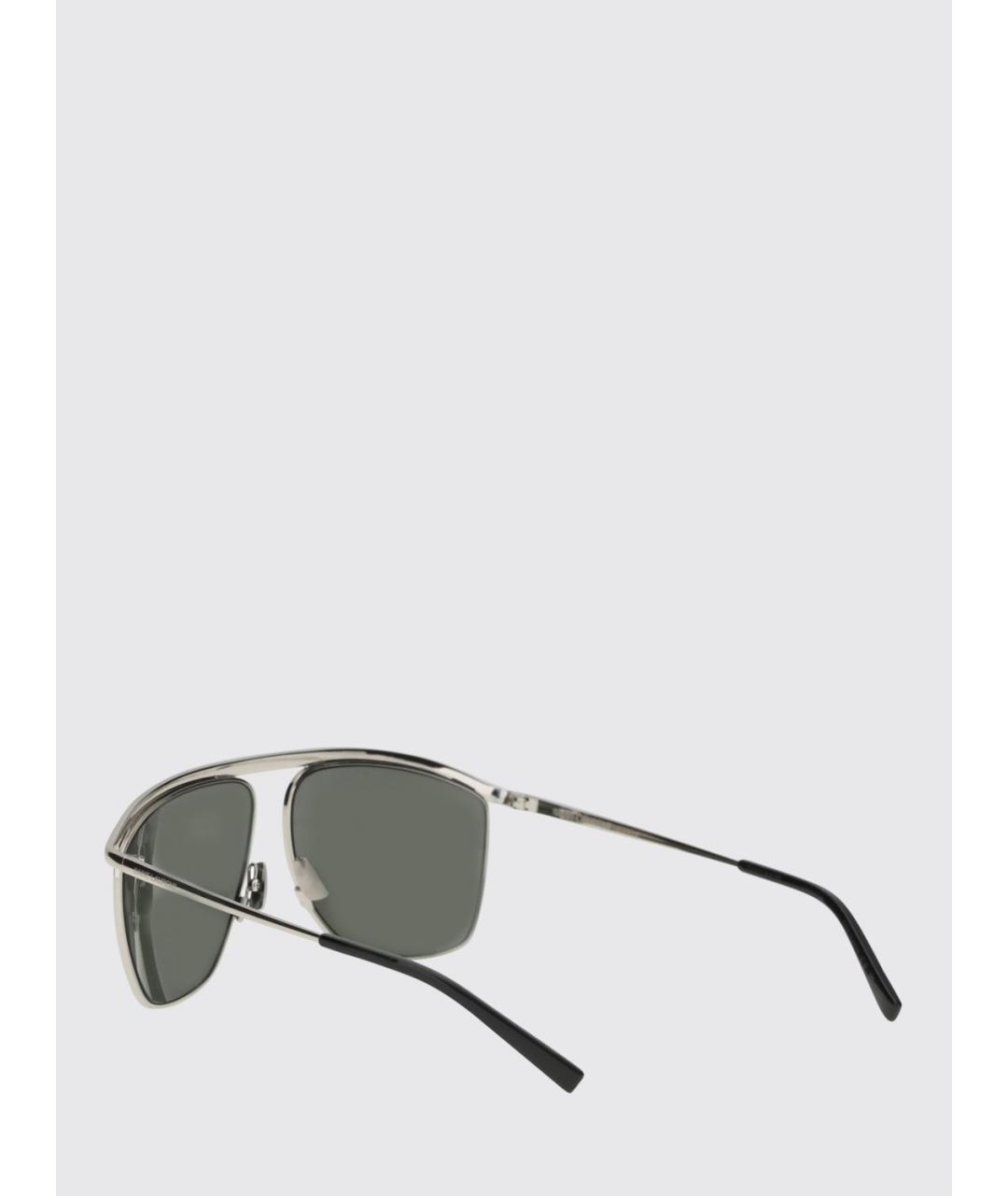 SAINT LAURENT Серебряные солнцезащитные очки, фото 3